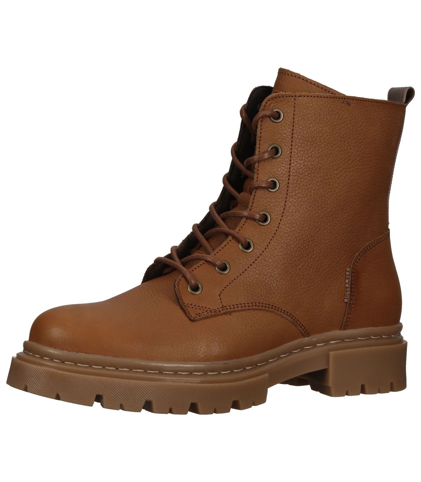 Tan Leder Bullboxer Schnürstiefelette Stiefelette