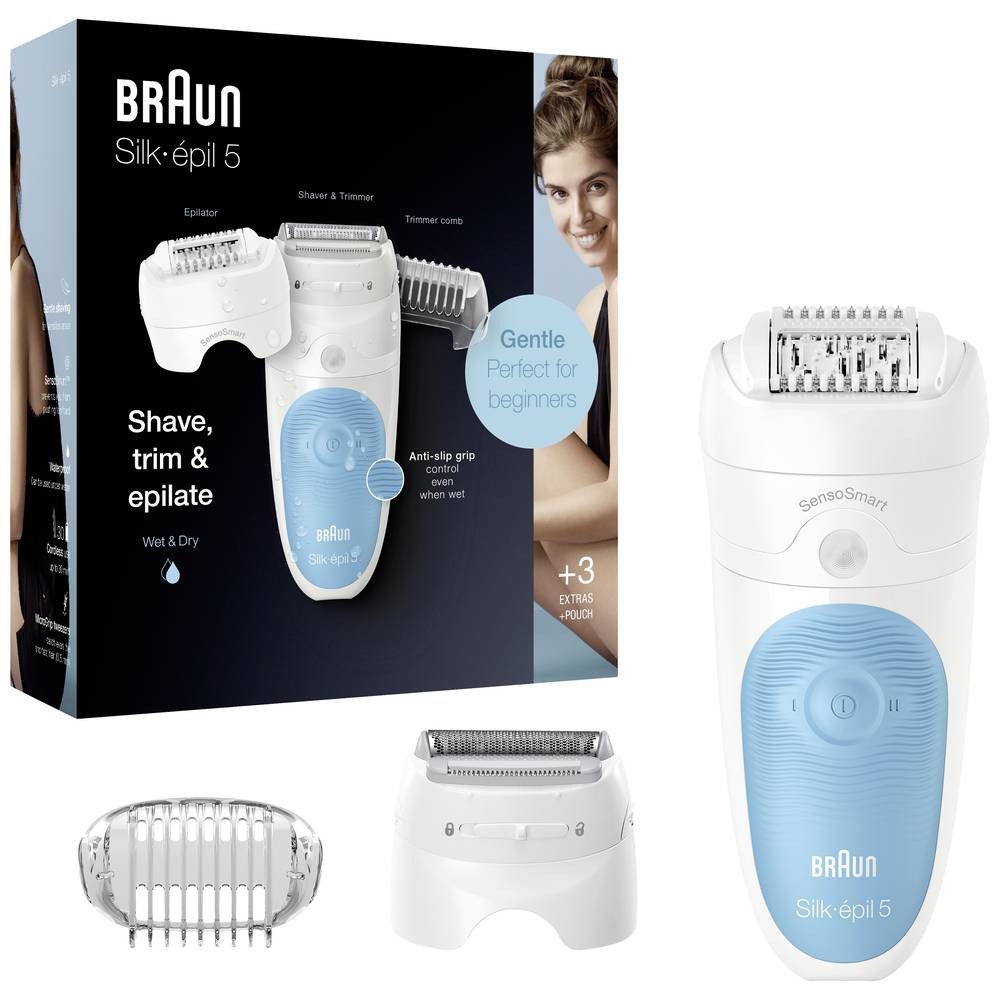 Braun Epilierer Epilierer Silk-épil 5 5-605, inkl. Präzisionstrimmer