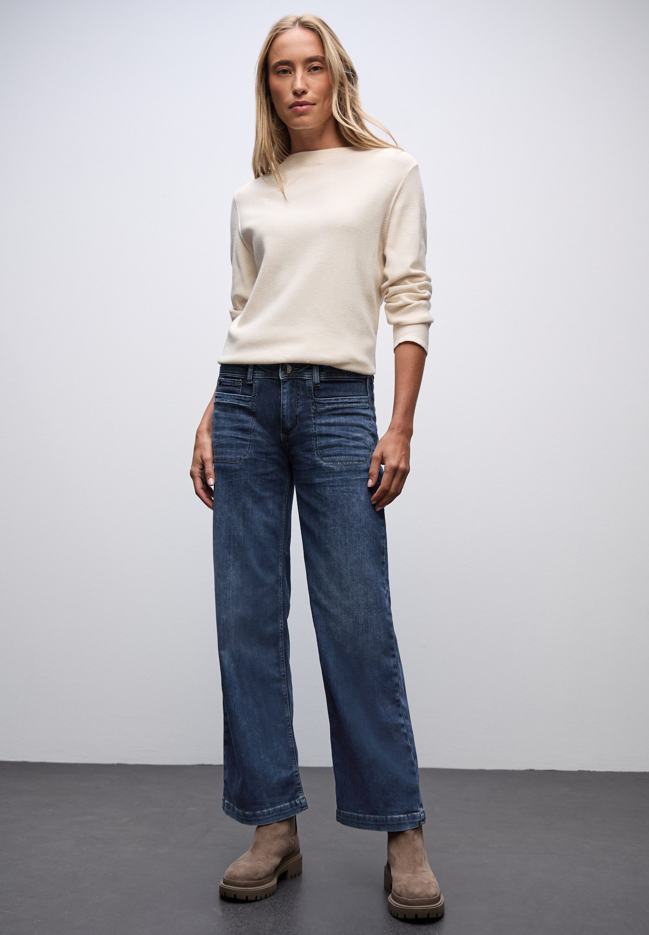 STREET ONE Weite Jeans im Five-Pocket Style