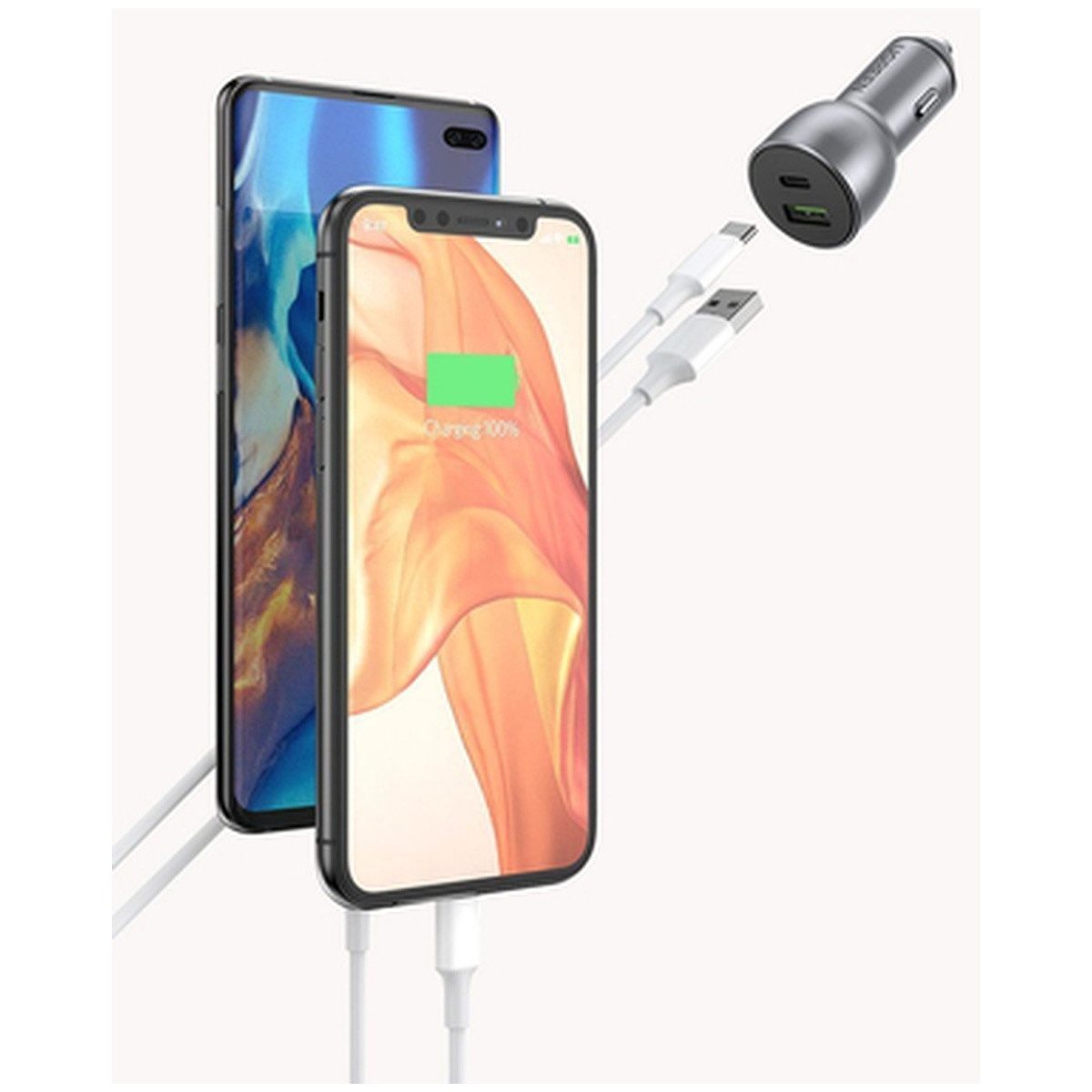 UGREEN Ugreen AutoLadegerät USB USB USB-C QC 3.0PD 36 W 3 A Smartphone-Ladegerät – Bild 5 von 5