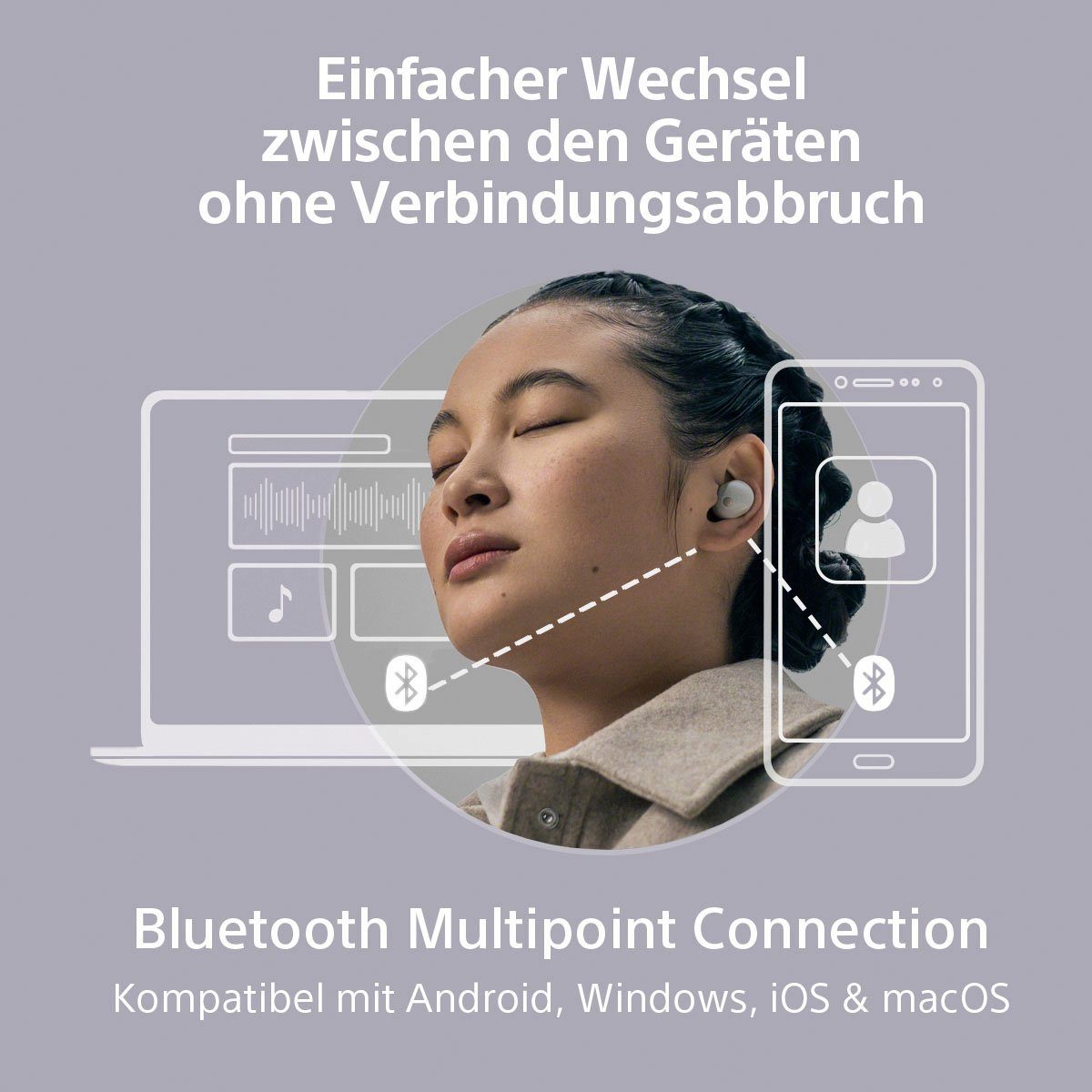 Sony WF-1000XM5 Assistant, Bluetooth) Alexa, In-Ear-Kopfhörer (Noise-Cancelling, True Google silberfarben Wireless,