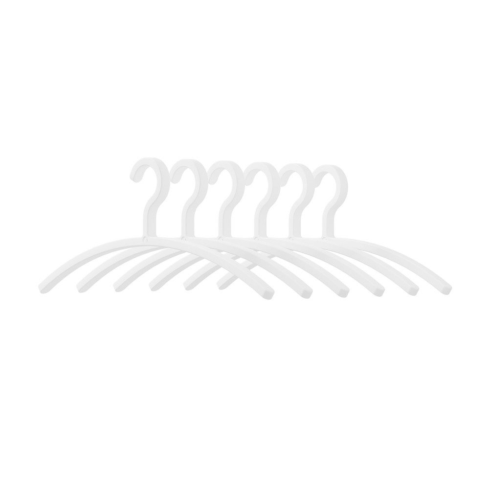 Metallbude Kleiderbügel FAY, (6-tlg), Garderobenhaken aus Kunststoff, platz günstig online kaufen