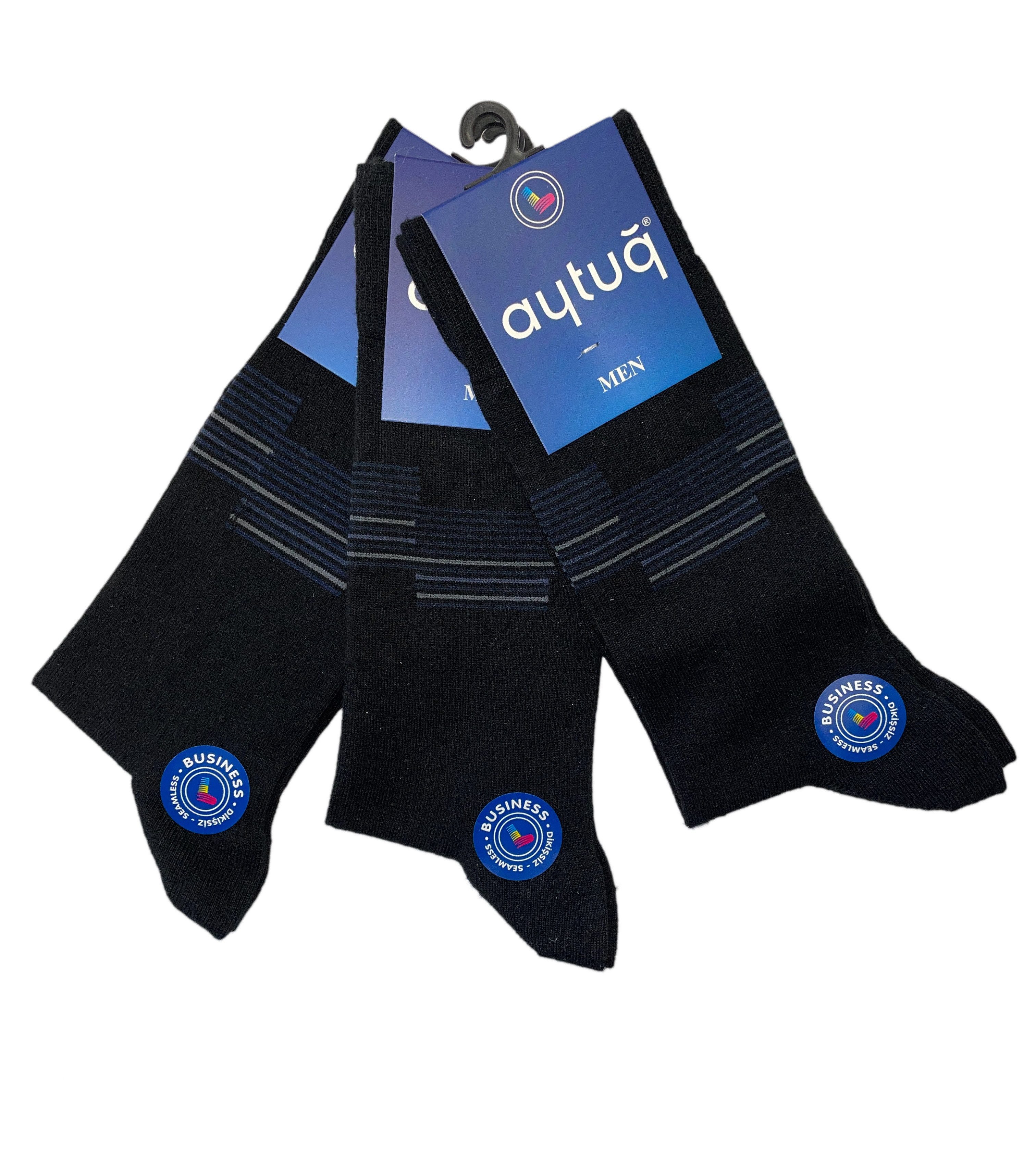 Businesssocken 3 Paar Herren Business Socken ohne Naht – Baumwolle – Größe 41-45
