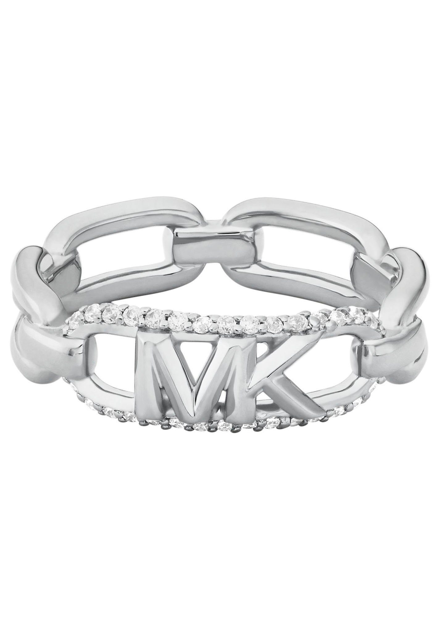 MICHAEL KORS Fingerring PREMIUM, MKC1658CZ, mit silberfarben-kristallweiß Zirkonia OVAL, EMPIRE