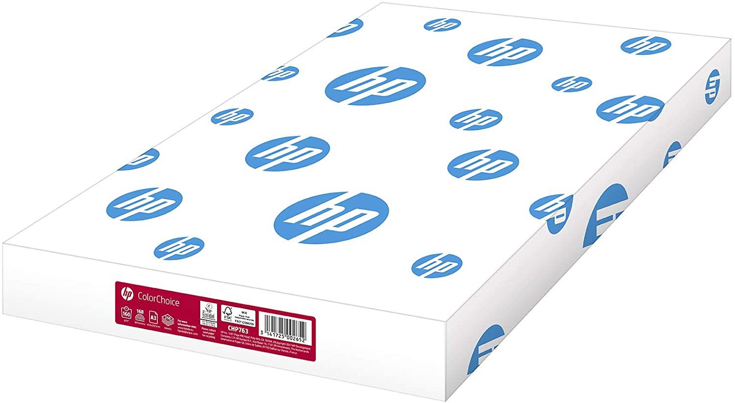 HP Deutschland GmbH Drucker- und Kopierpapier HP ColorChoice CHP763 Colour Laser DIN A3, 160 g/m² 250 Blatt