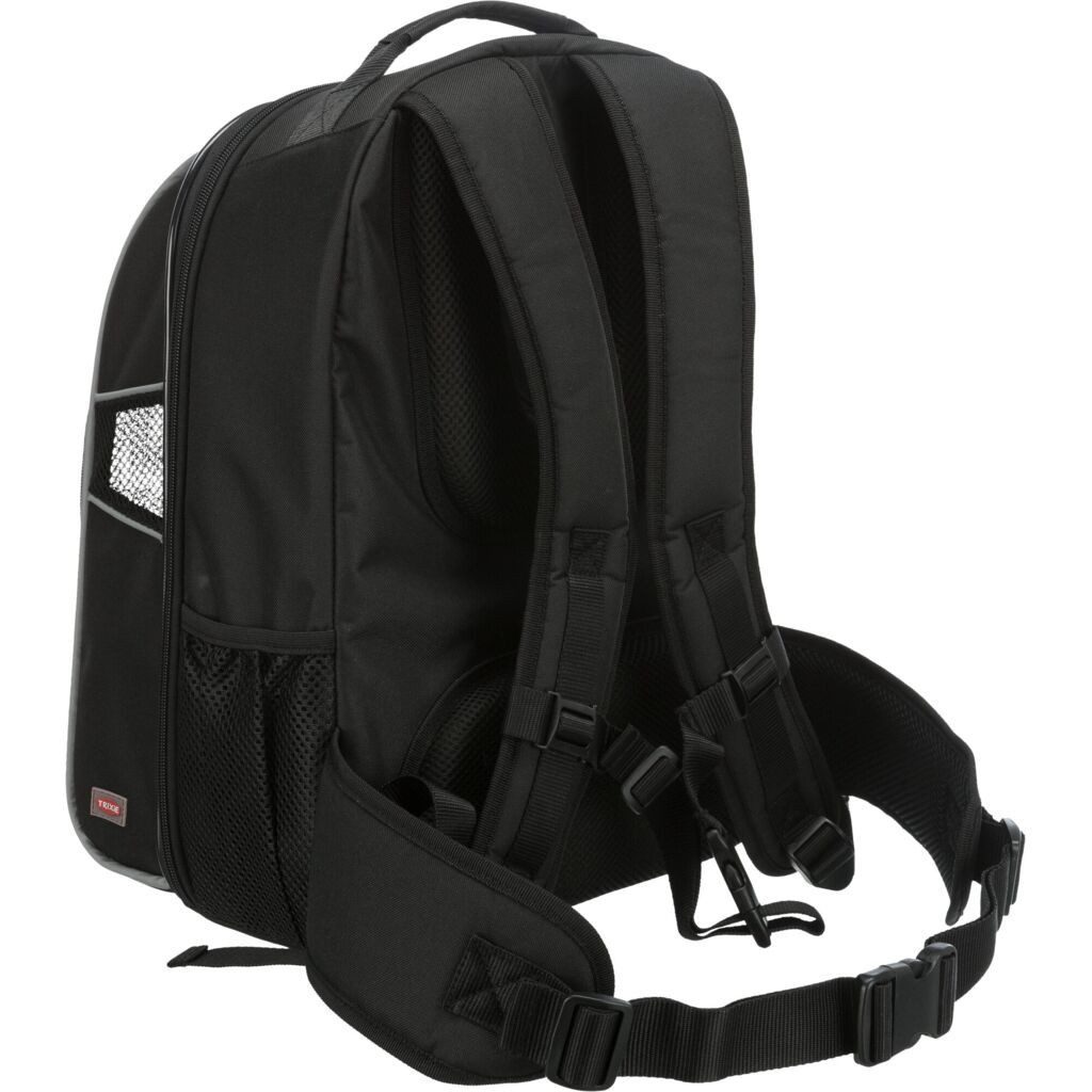 TRIXIE Tiertransporttasche Rucksack William - schwarz - 33 × 43 × 23 cm