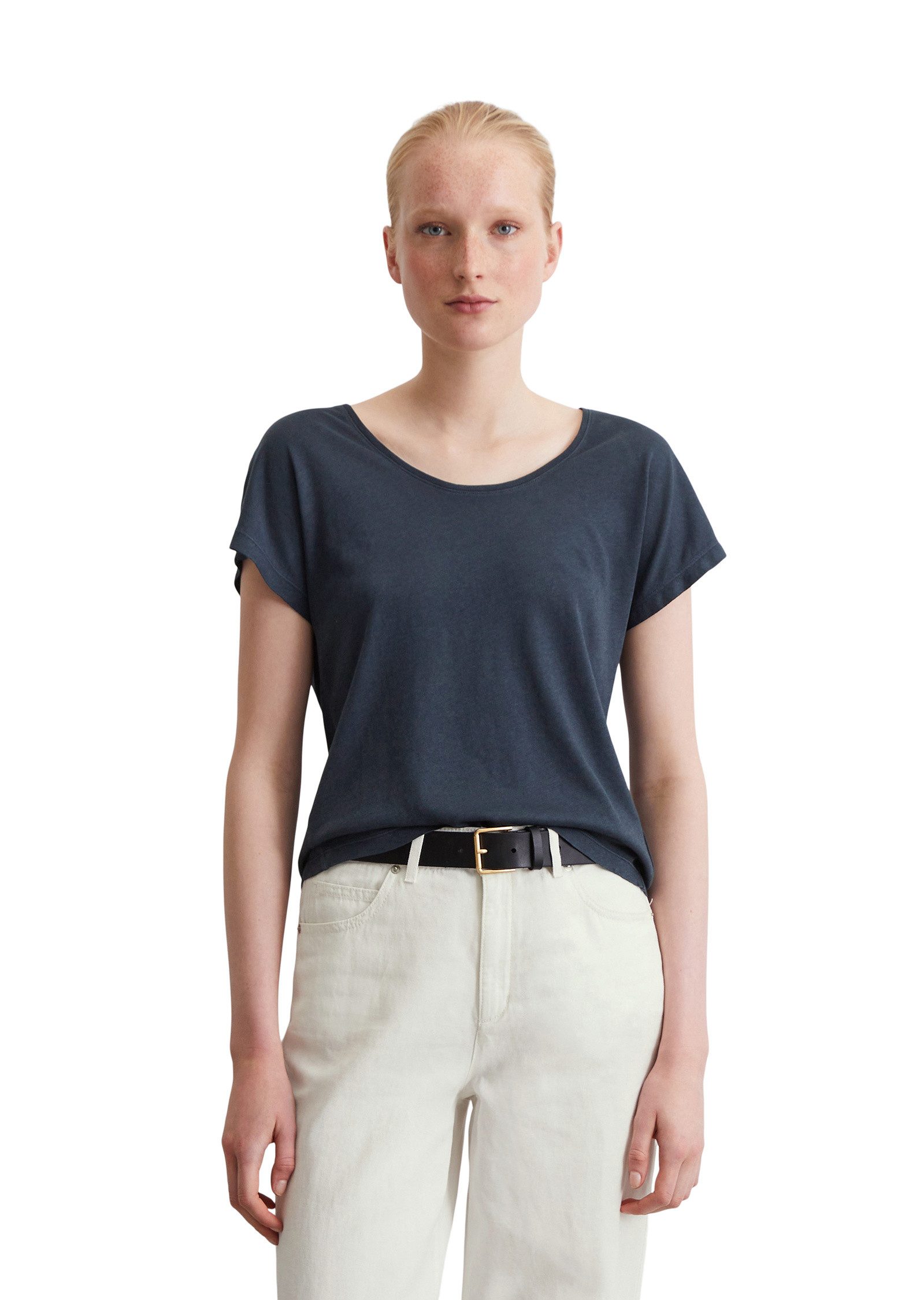 Marc O'Polo T-Shirt aus Viskose-Organic-Cotton-Mix günstig online kaufen