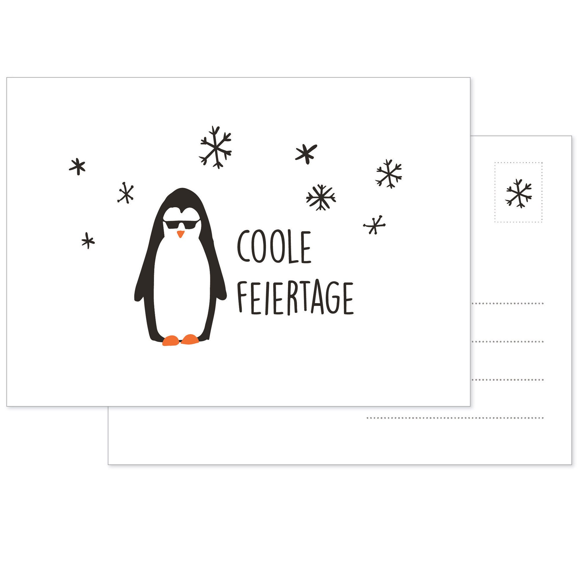 Bow & Hummingbird Postkarte Postkarte Coole Feiertage