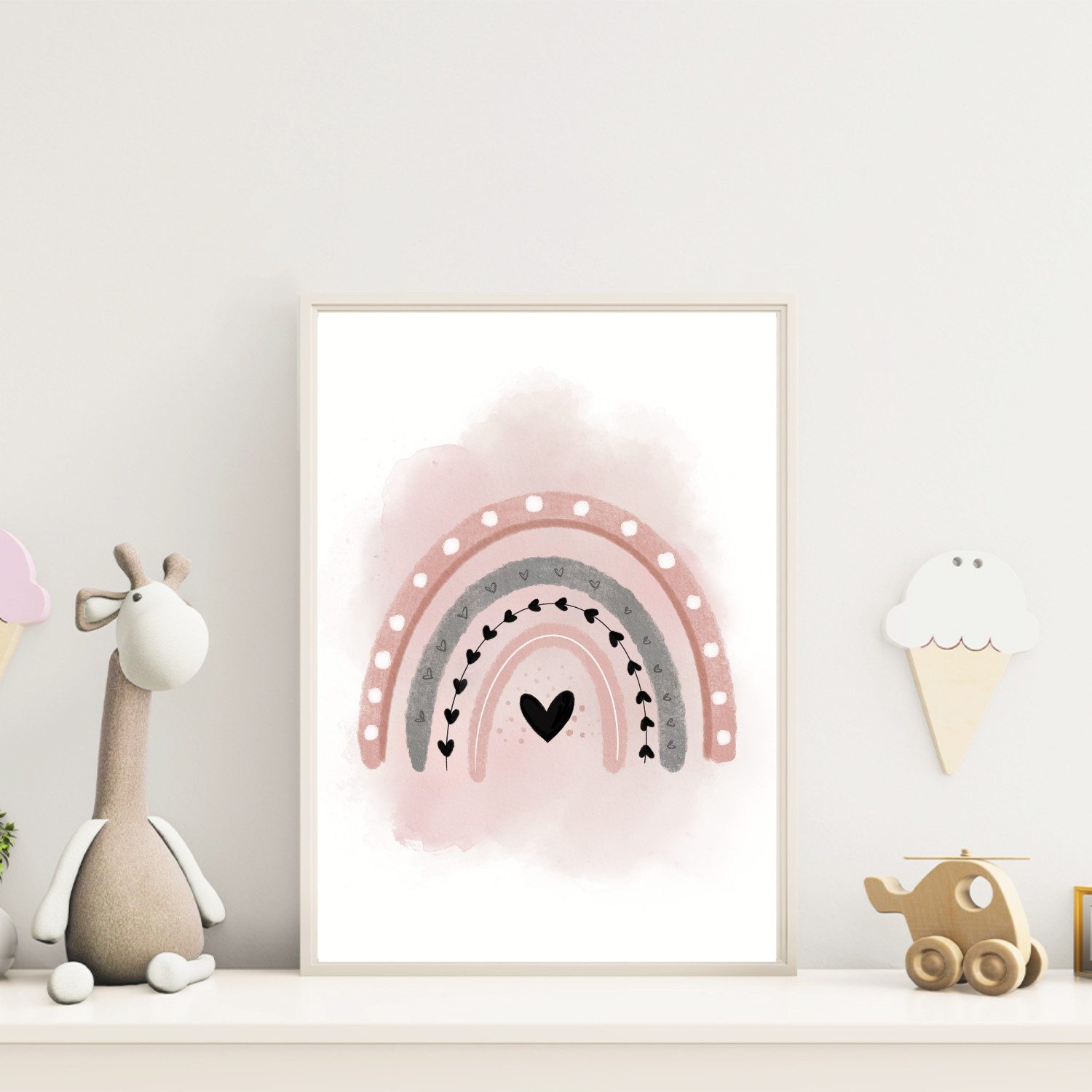 MeinBaby123® Poster Bilder Kinderzimmer, Poster Kinderzimmer Deko, Babyzimmer Deko, Spruch Wandbilder, Boho, Tiere – Bild 5 von 5