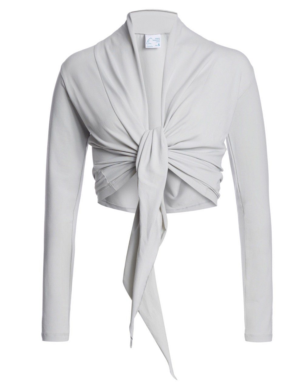 ESPARTO Yoga-Wickeljacke Wickelshirt Dhaara in Bio-Baumwolle variabel zu binden