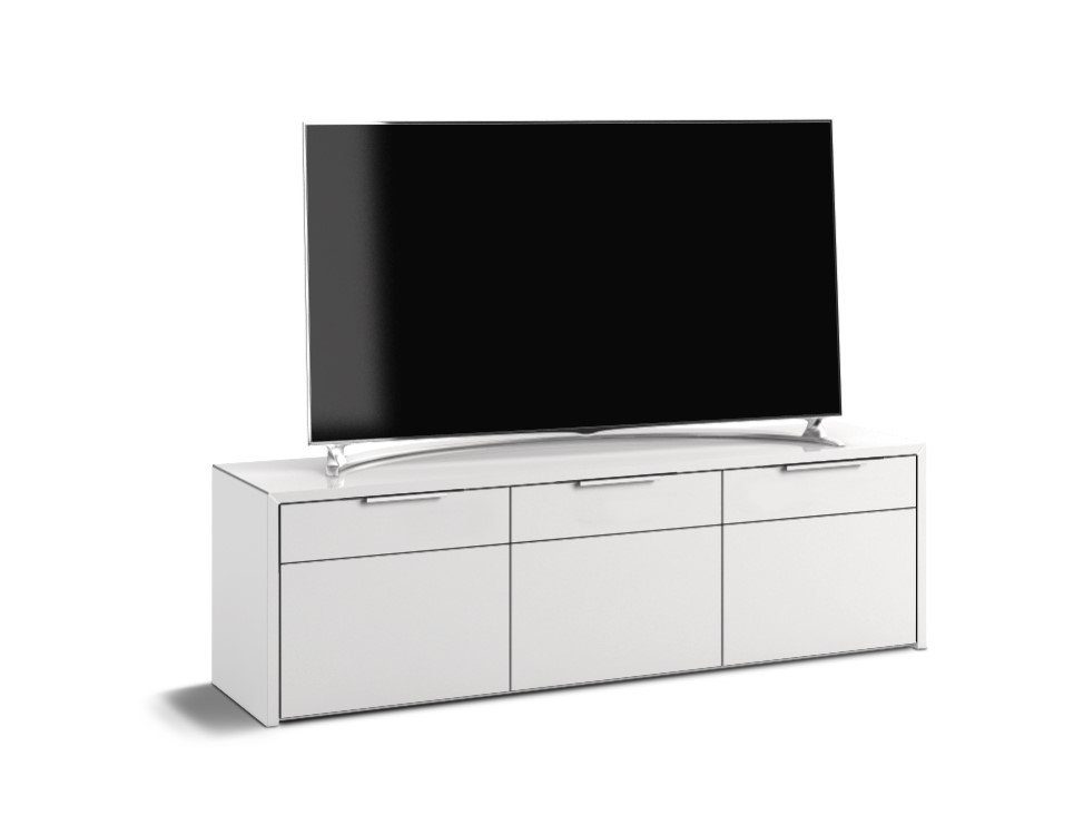 Schnepel TV-Schrank S1 SK-3 TV-Möbel mit 3 Türen Breite 1667mm Hochglanz Weiß