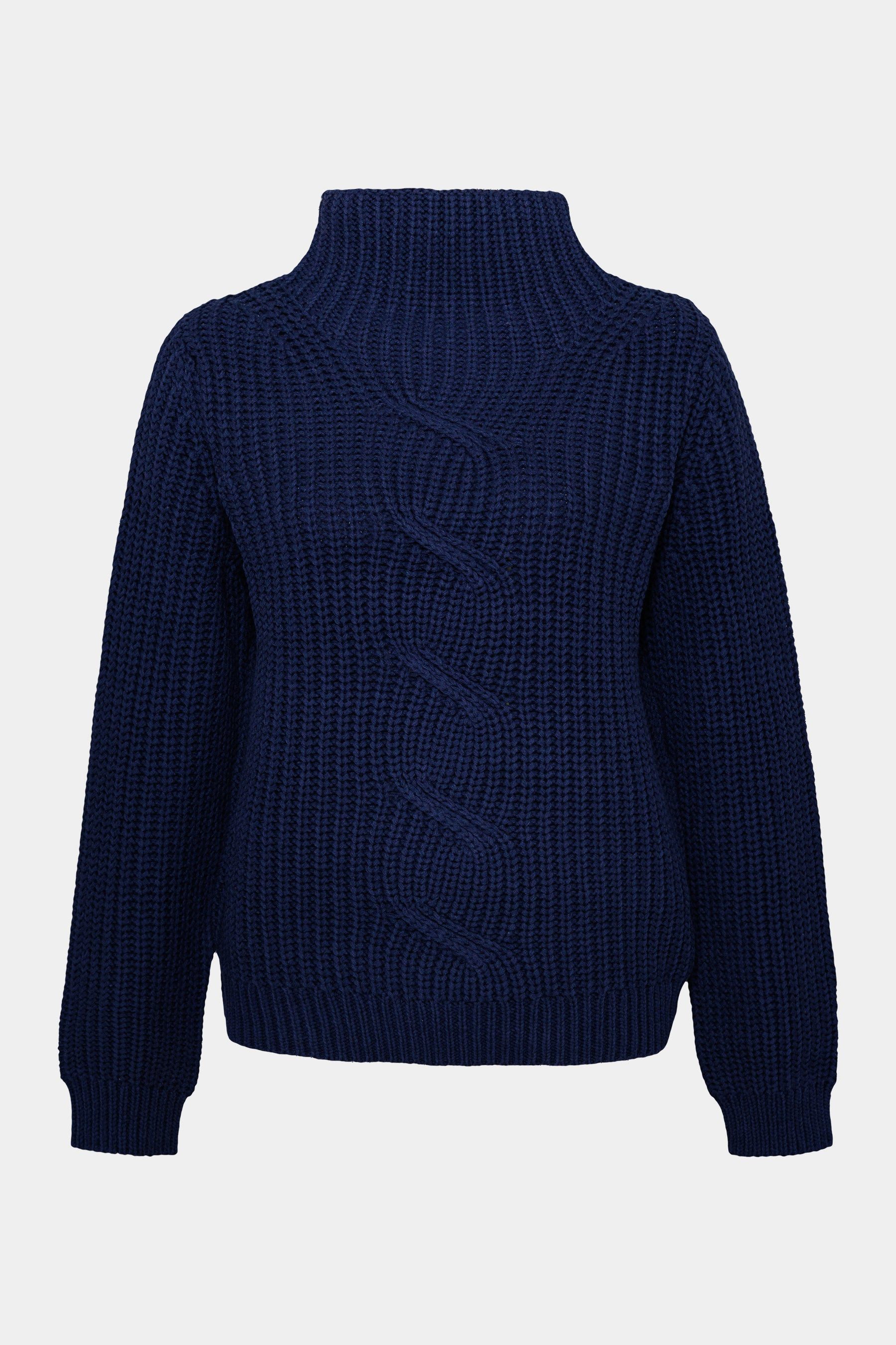Cassis Strickpullover Cassis Damen-Strickpullover in Navy - Grobstrick mit günstig online kaufen