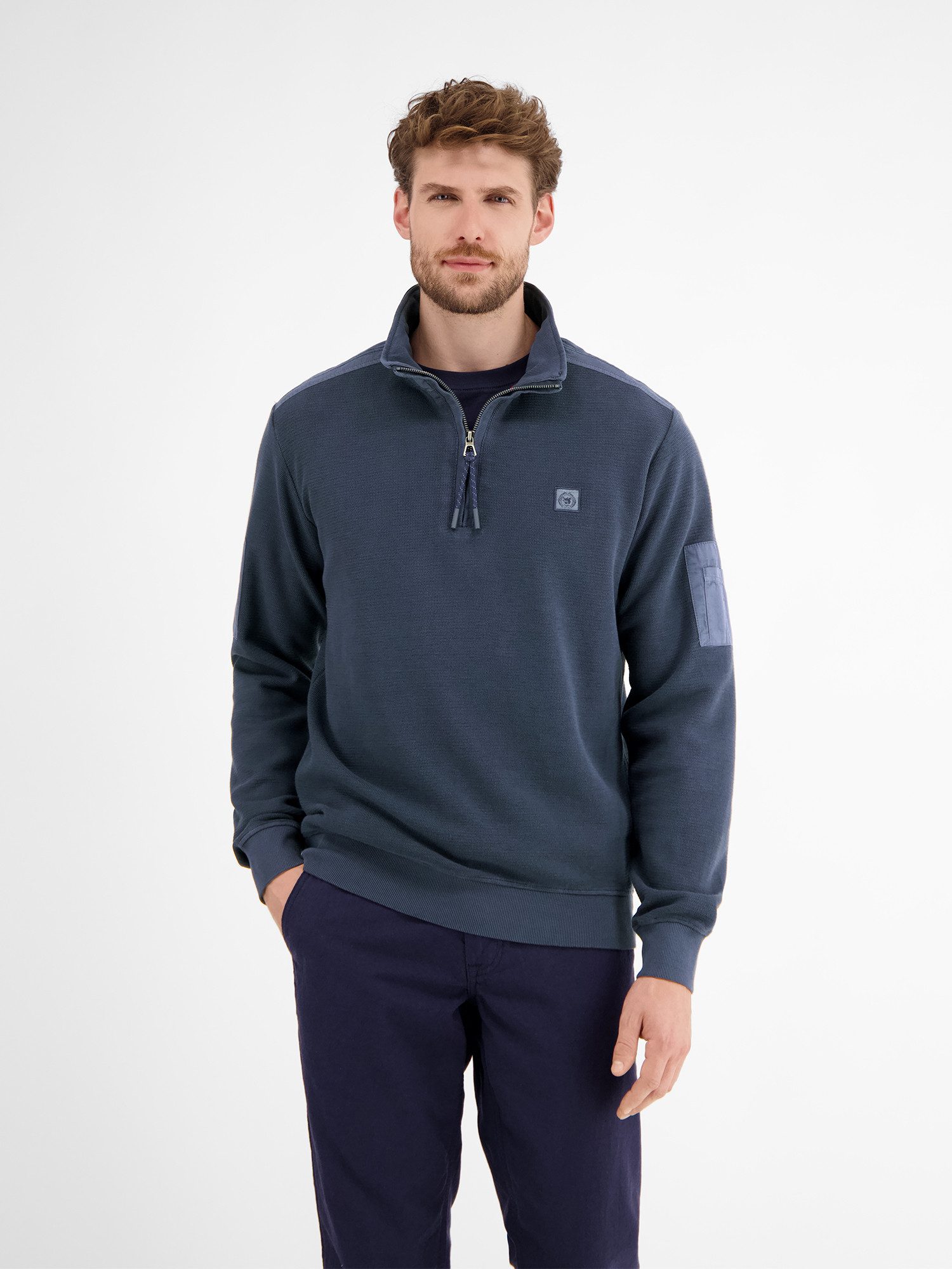 LERROS Sweatshirt LERROS Sweattroyer in Zig-Zag-Struktur günstig online kaufen
