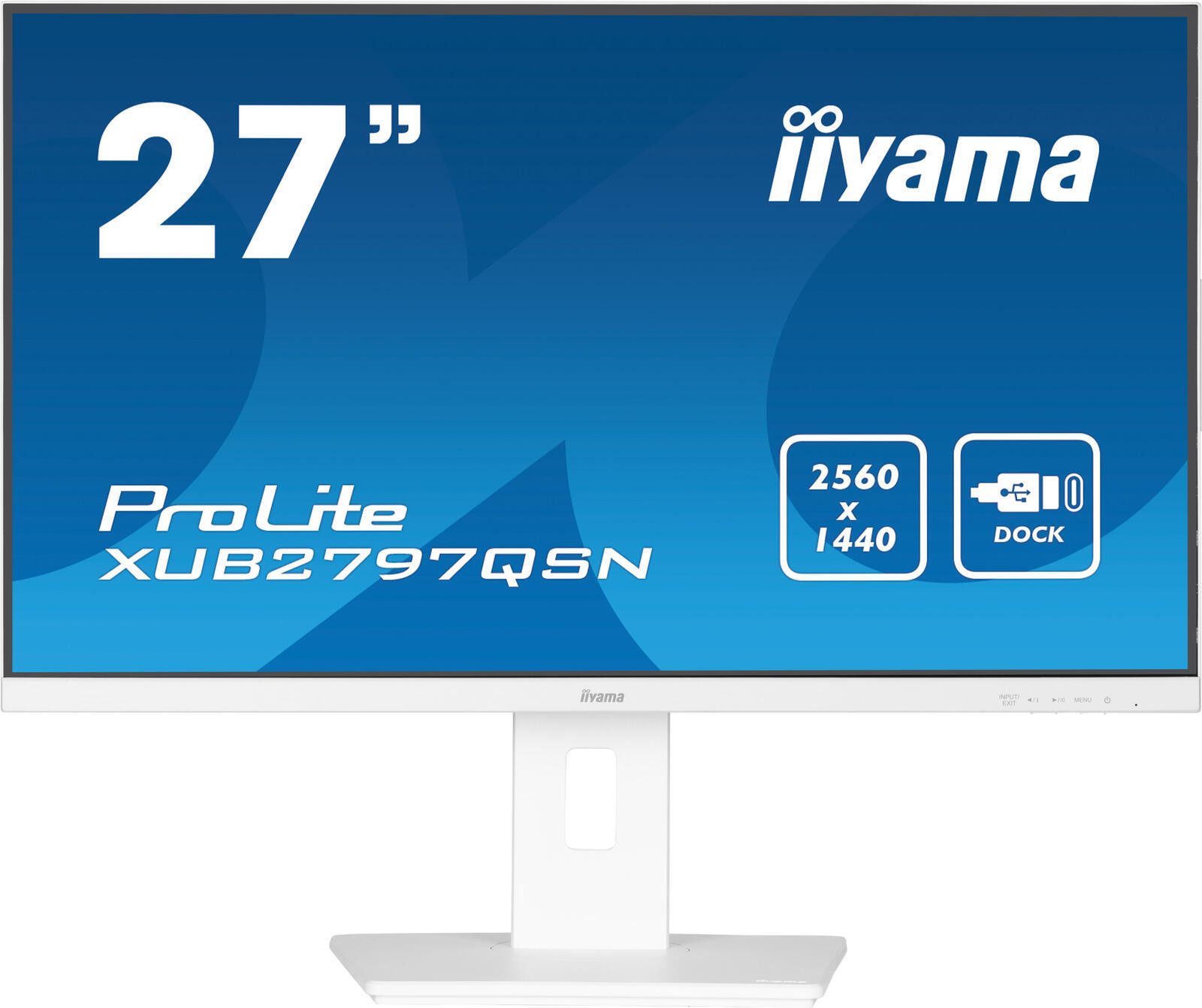 Iiyama XUB2797QSN-W2 Gaming-LED-Monitor (2560 x 1440, 1 ms Reaktionszeit, 100 Hz, IPS Panel)