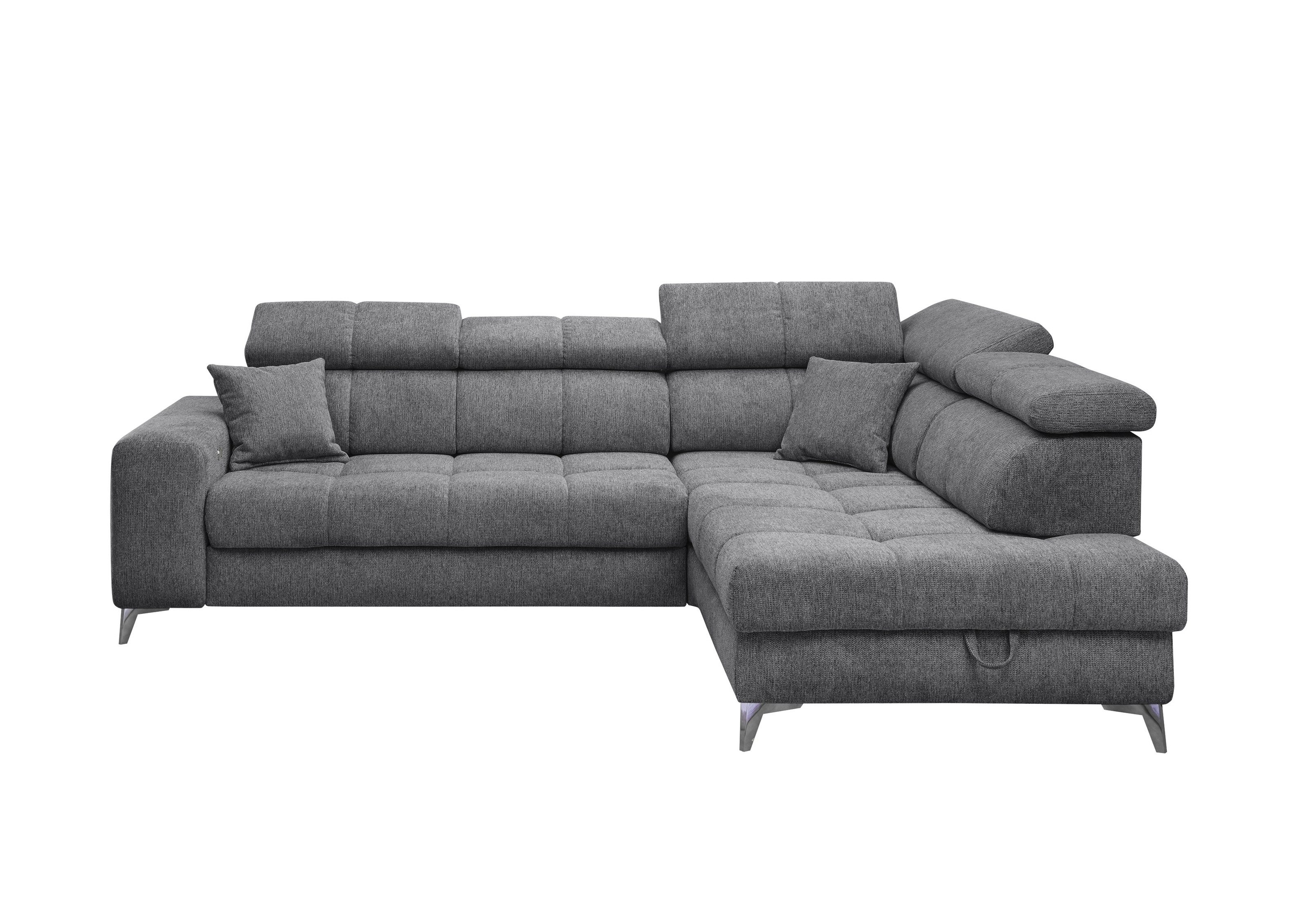 ED EXCITING DESIGN Ecksofa "Sydney L-Form mit Bettfunktion, Bettkasten, Kop günstig online kaufen