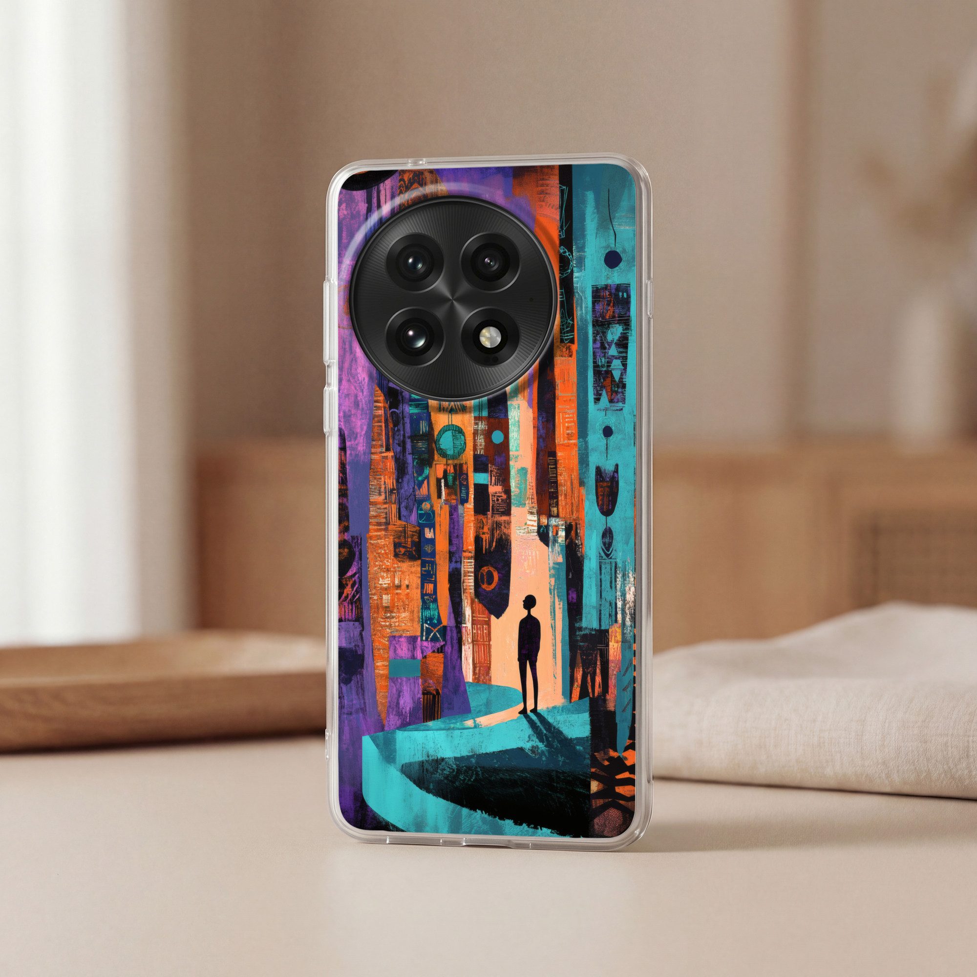 MuchoWow Handyhülle für OnePlus 13 Abstrakt - Figuren - Farbenfroh, Phone Case, Silikon, Schutzhülle Dünn