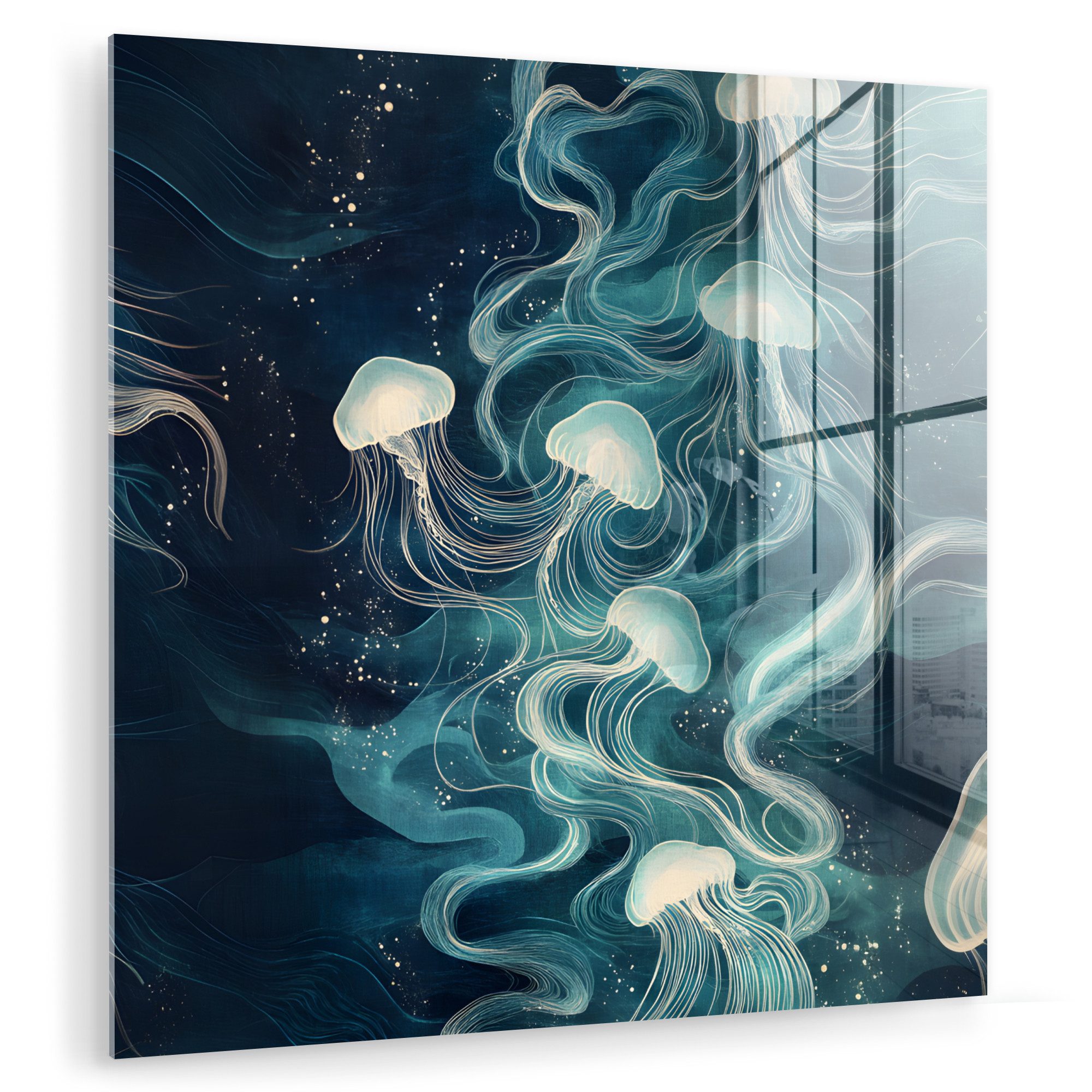 MuchoWow Acrylglasbild Qualle - Meer - günstig online kaufen