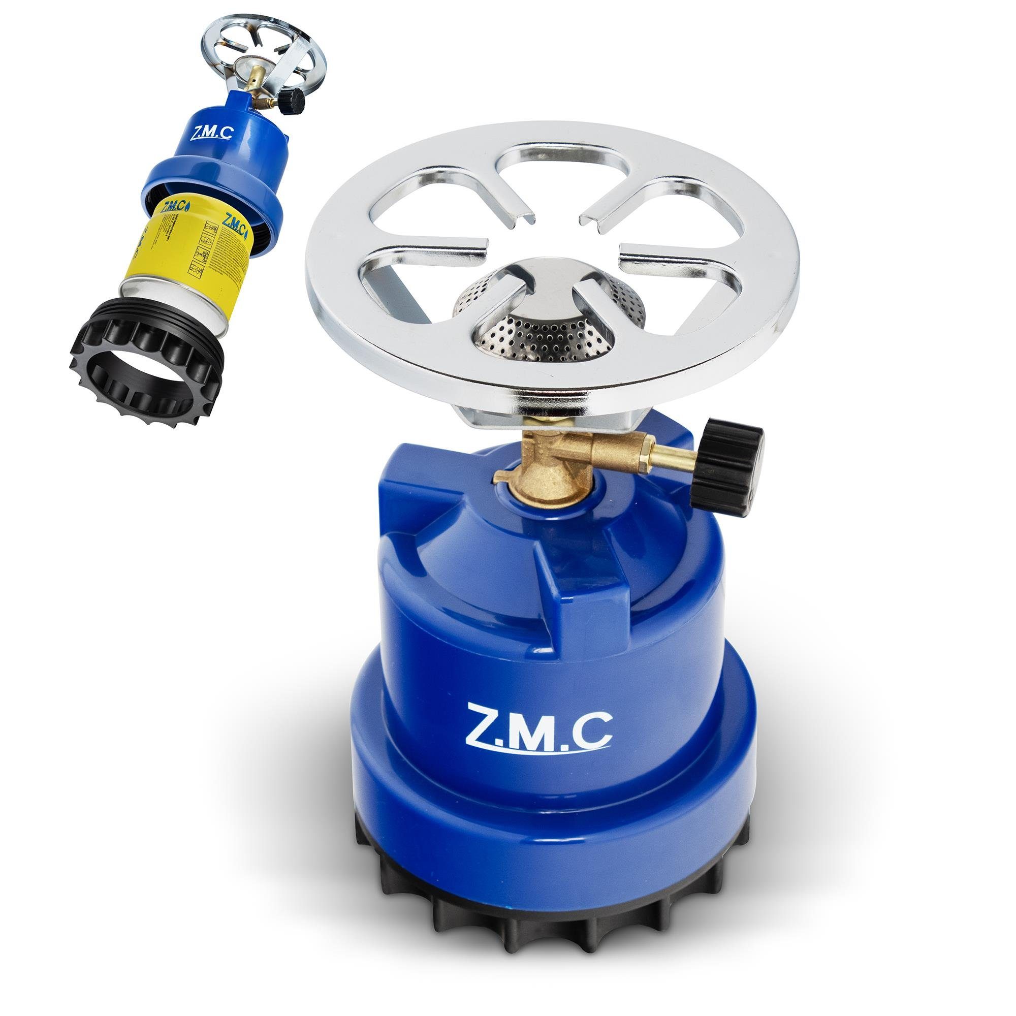 ZMC Gaskocher Campingkocher Gaskocher 1-flammig Shisha Kohleanzünder + Gaskartuschen, (Maximale Temperatur: 1100W / Gewicht: 370g / Abmessungen von 13 x 19 cm, cm), Butangasbrenner Kartuschenkocher Kochfeld für Festivals, Wanderungen