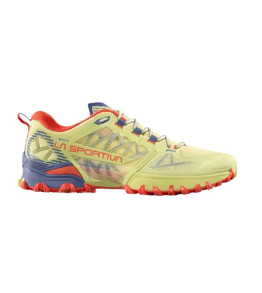 La Sportiva Trail-Laufschuhe Bushido III GTX (wasserdicht) gelb/blau/orange günstig online kaufen