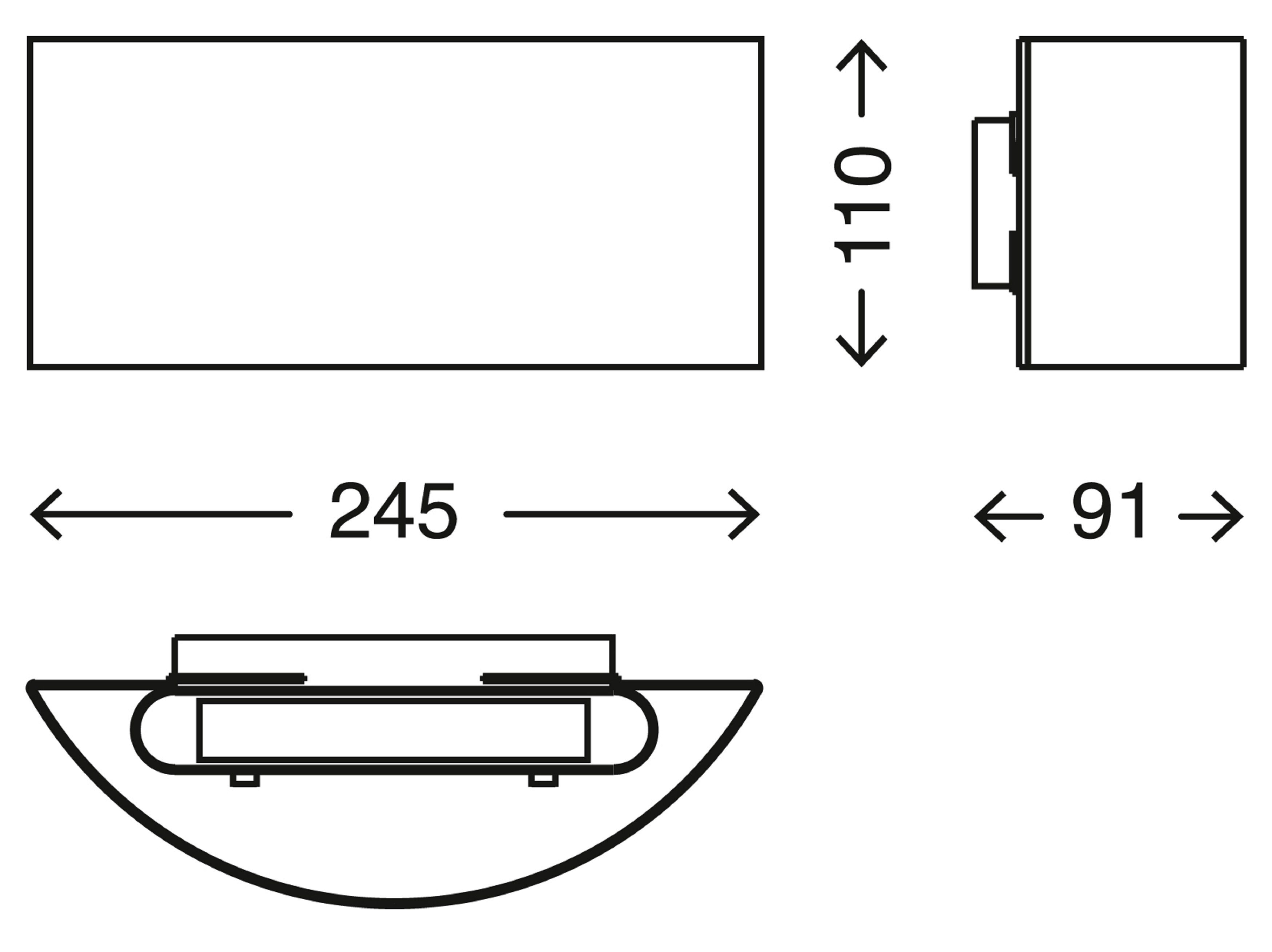 TRANGO LED Außen-Wandleuchte, 3075-06TF inkl. Watt in für LED Wandstrahler Down Außenstrahler, & *OTTO* innen Weiß Up 2x Außenwandleuchte, Modul 3,5 Wandstrahler, & außen, IP44 Wandleuchte 4000K matt Neutralweiß