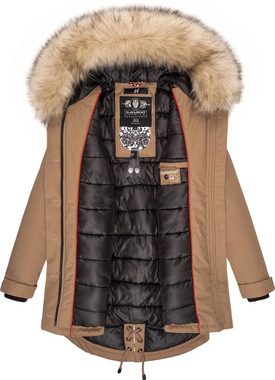 Navahoo Wintermantel Lady Like edler Parka m. abnehmbarem Kunstfell