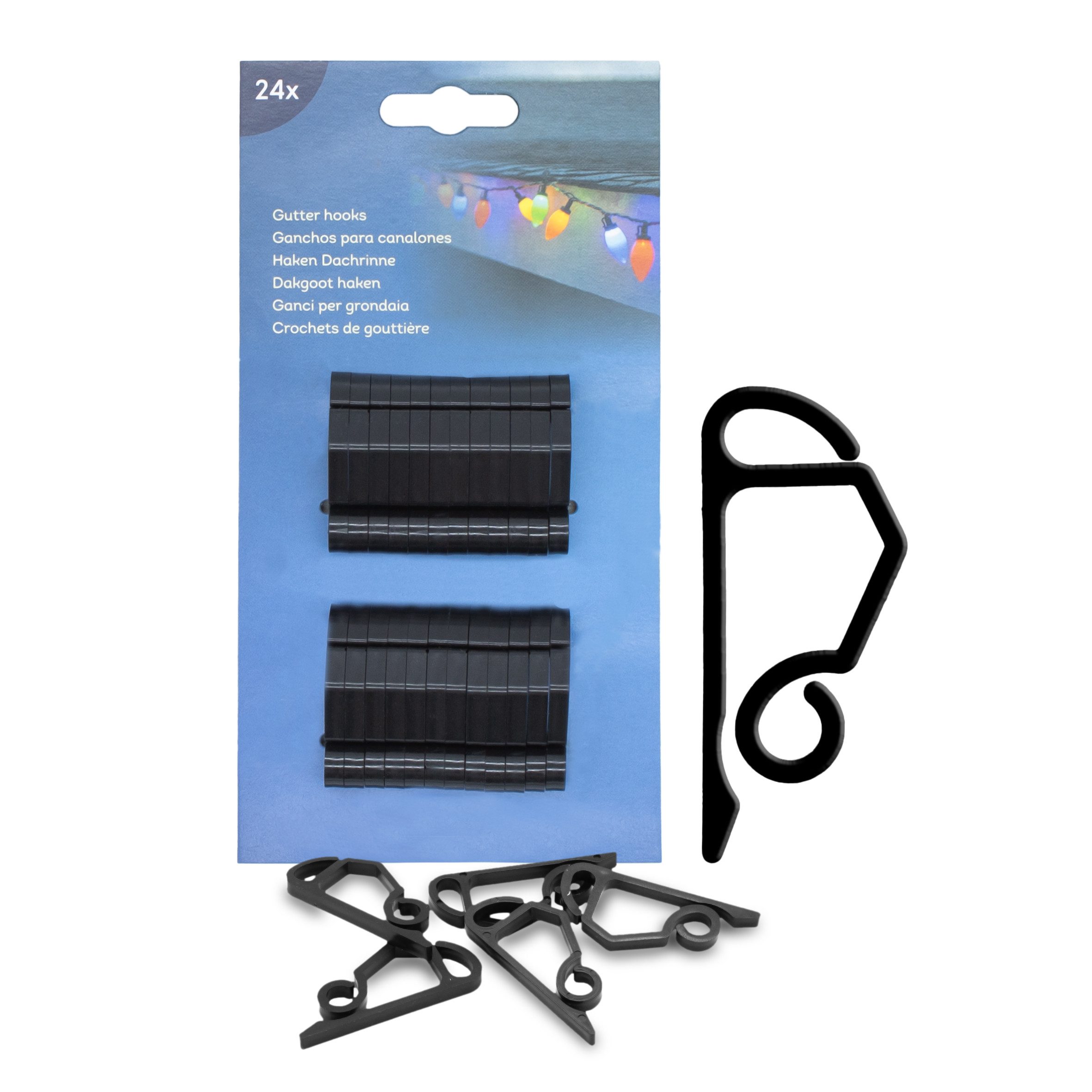 Spetebo Dekohaken Dachrinnenhaken für Lichterketten und Lichternezte, Dachr günstig online kaufen