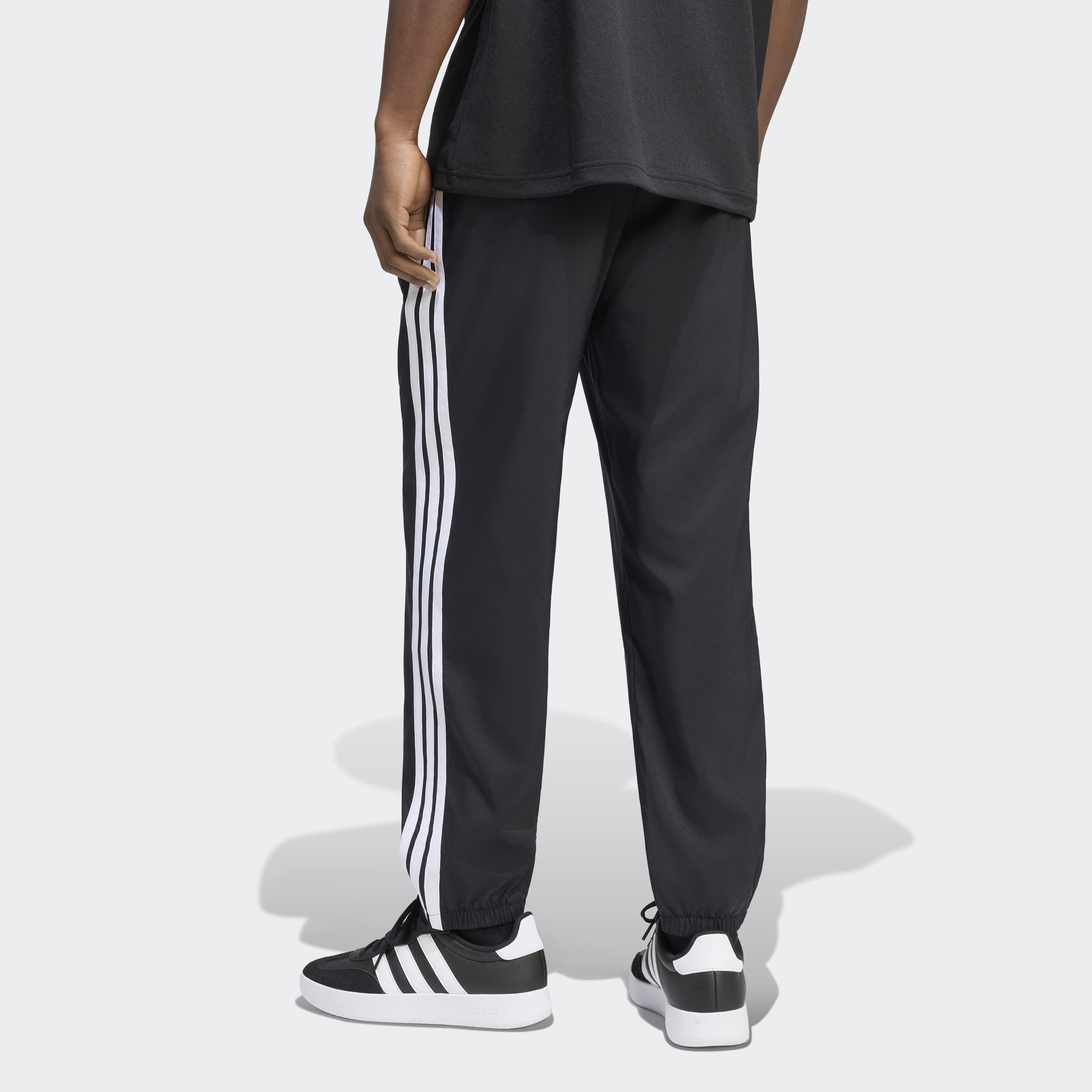adidas Sportswear Sporthose ESSENTIALS 3-STREIFEN LITE, GEWEBT, SCHMAL ZULAUFEND, BÜNDCHEN