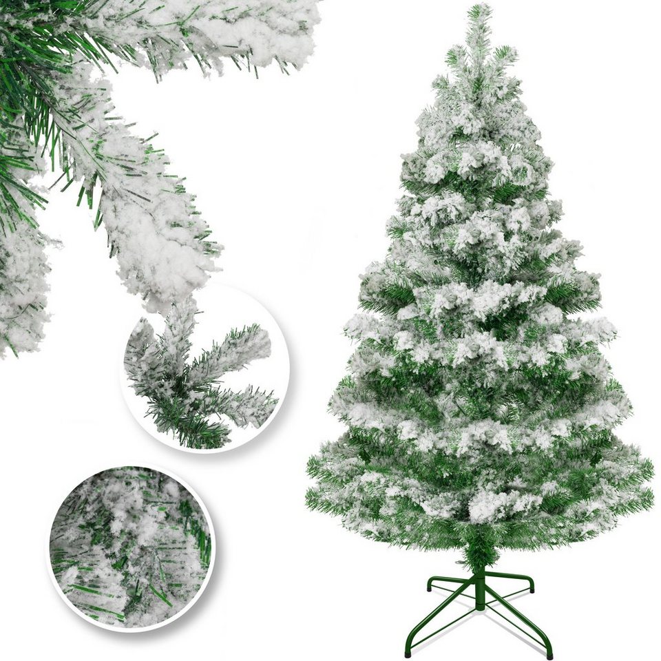 Weihnachtsbaum Weihnachten PVC Weihnachtsdeko Tannenbaum Weiß Christbaum 180cm