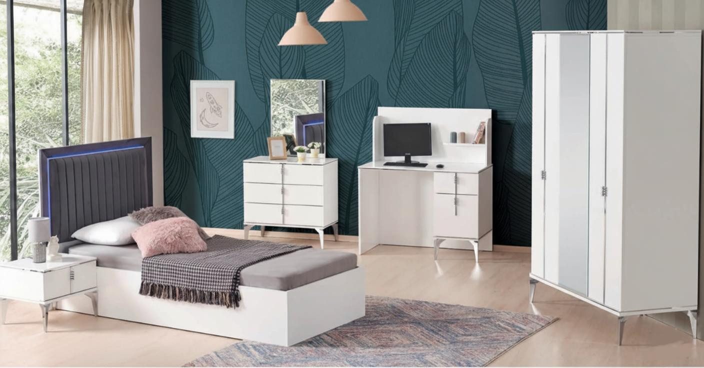 Jugendzimmer-Set Jugendzimmer-Set 5-tlg. – Bett, Schrank, Tisch & Schreibtisch