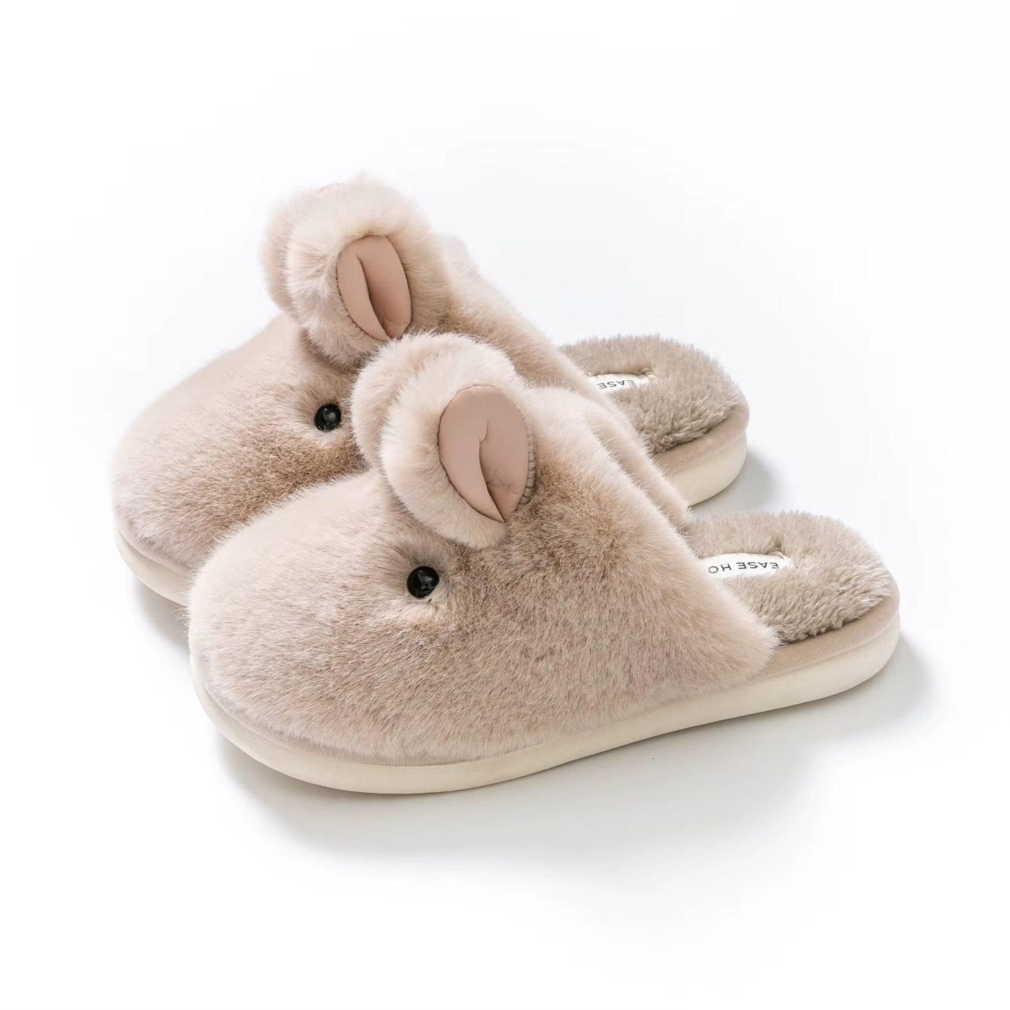 NEXORA Hasen Hausschuhe Damen – warm & flauschig, Geschenkidee Plüsch Hausschuhe (Paar, Paar) extra kuschelige Hausschuhe im Hasendesign