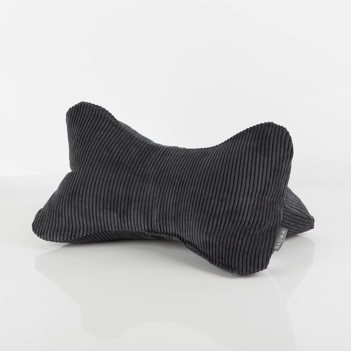 Magma Heimtex Dekokissen Magma Leseknochen Nackenkissen Cord anthrazit 42x22cm
