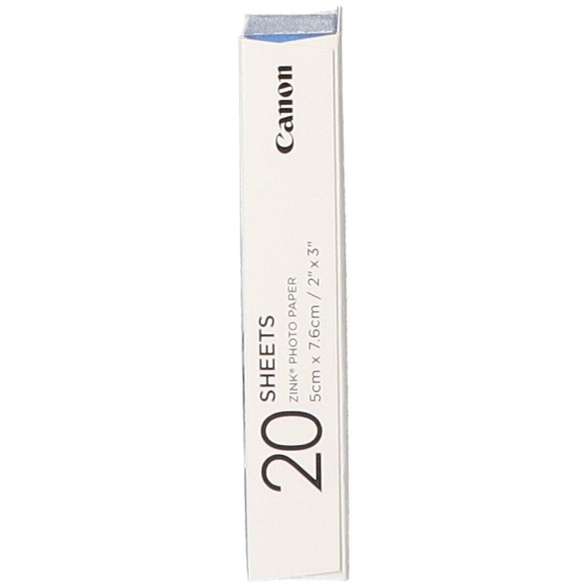 Canon Fotopapier Zink, für Canon Zoemini Sofortbildkameras, 5x7,6 cm