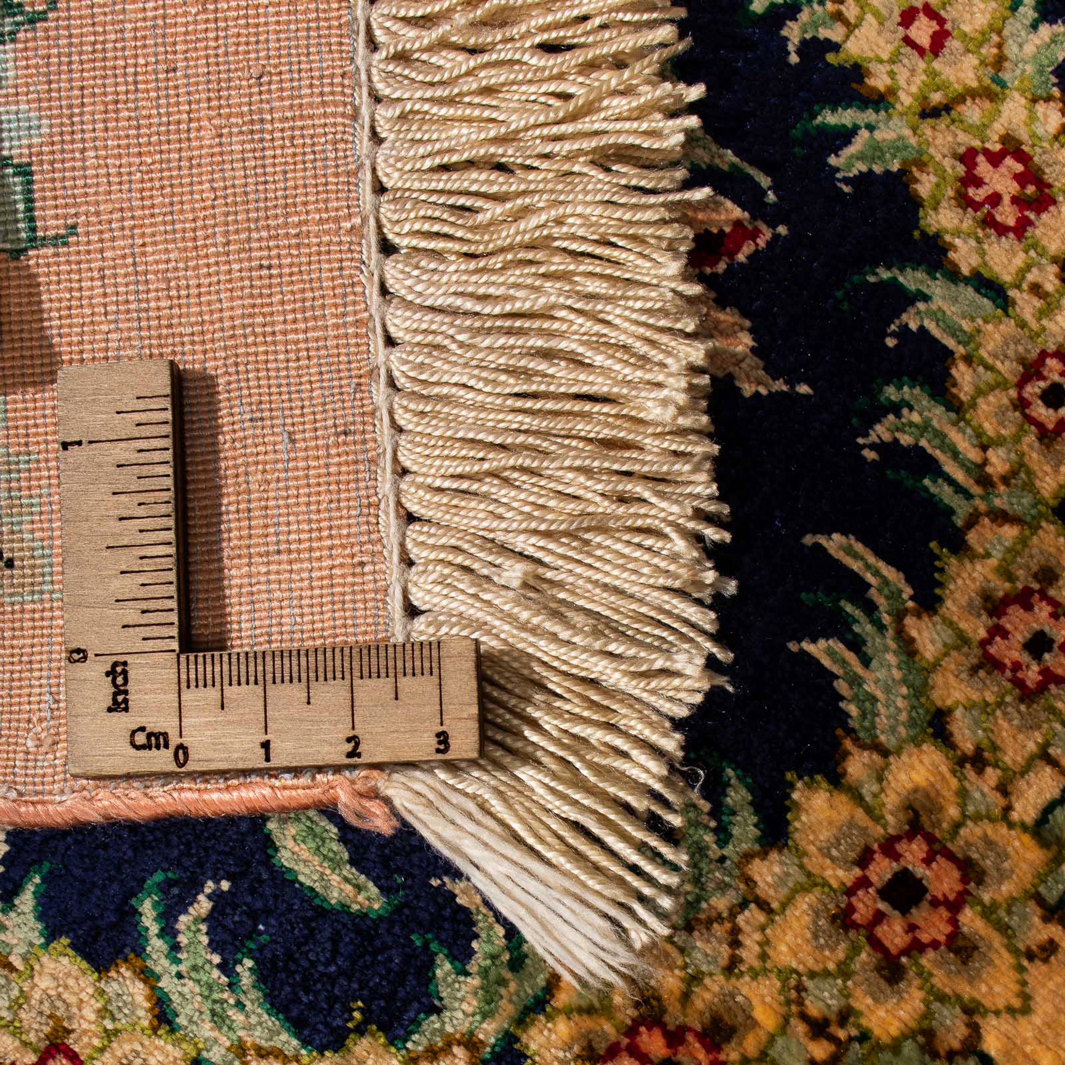 Orientteppich Perser - Ghom - cm - Einzelstück 324 x Handgeknüpft, mm, morgenland, beige, mit 10 rechteckig, Wohnzimmer, Höhe: Zertifikat 198
