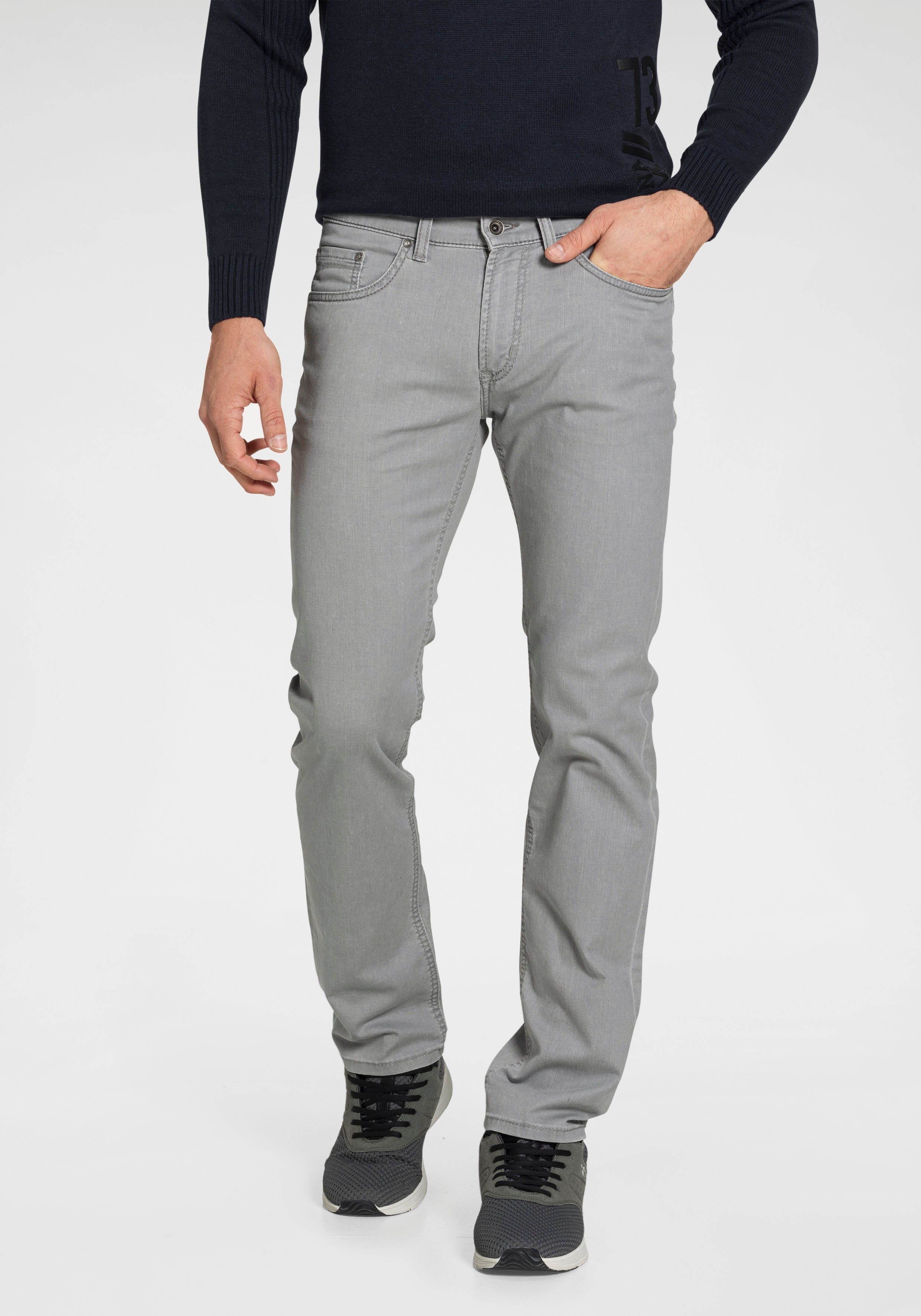 Eric Jeans Pioneer Authentic Straight-Jeans hellgrau