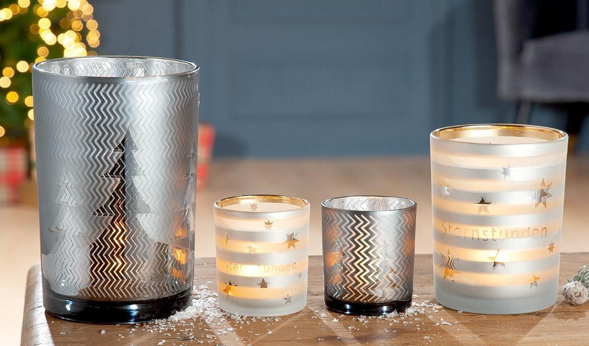 GILDE Ersatzscherkopf Gilde Glas Windlicht Sternstunden