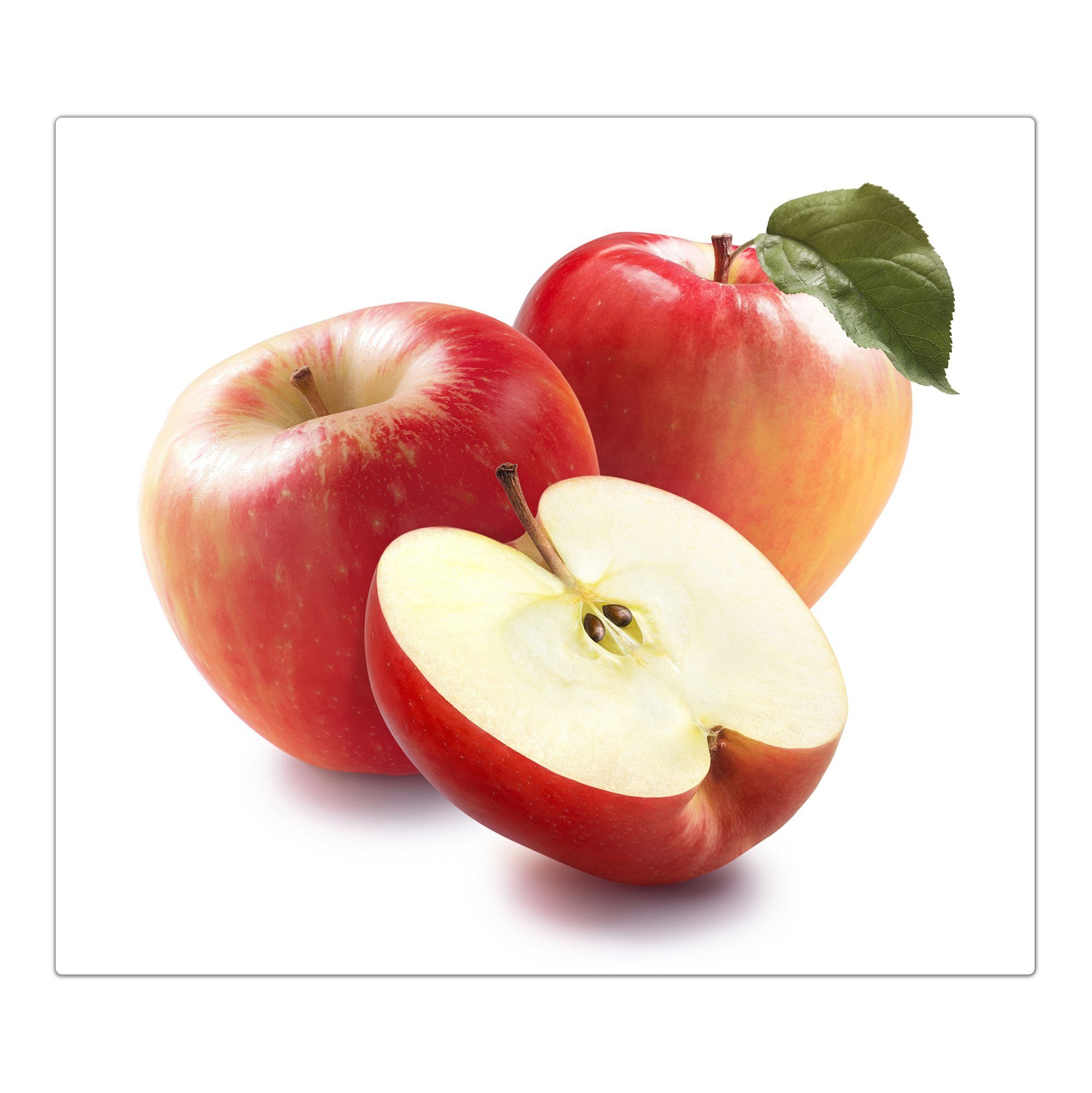 Primedeco Herd-Abdeckplatte Herdabdeckplatte Spritzschutz aus Glas Äpfel mit Blatt, Glas, (1 tlg). € 38,99