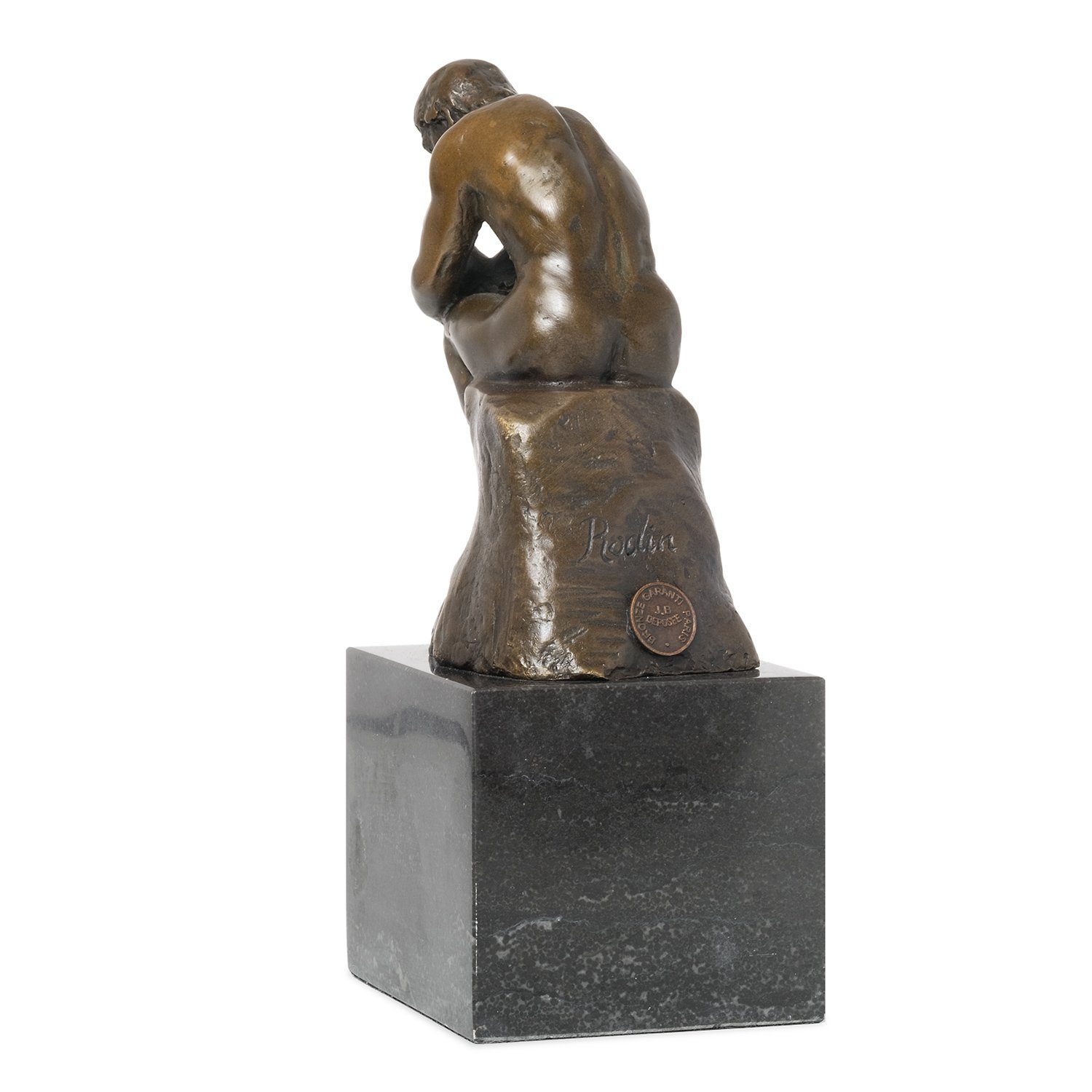 Moritz Skulptur Bronzefigur Deko Der Vitrine Figuren Denker, für Bronzefigur Regal Skulptur Schreibtisch