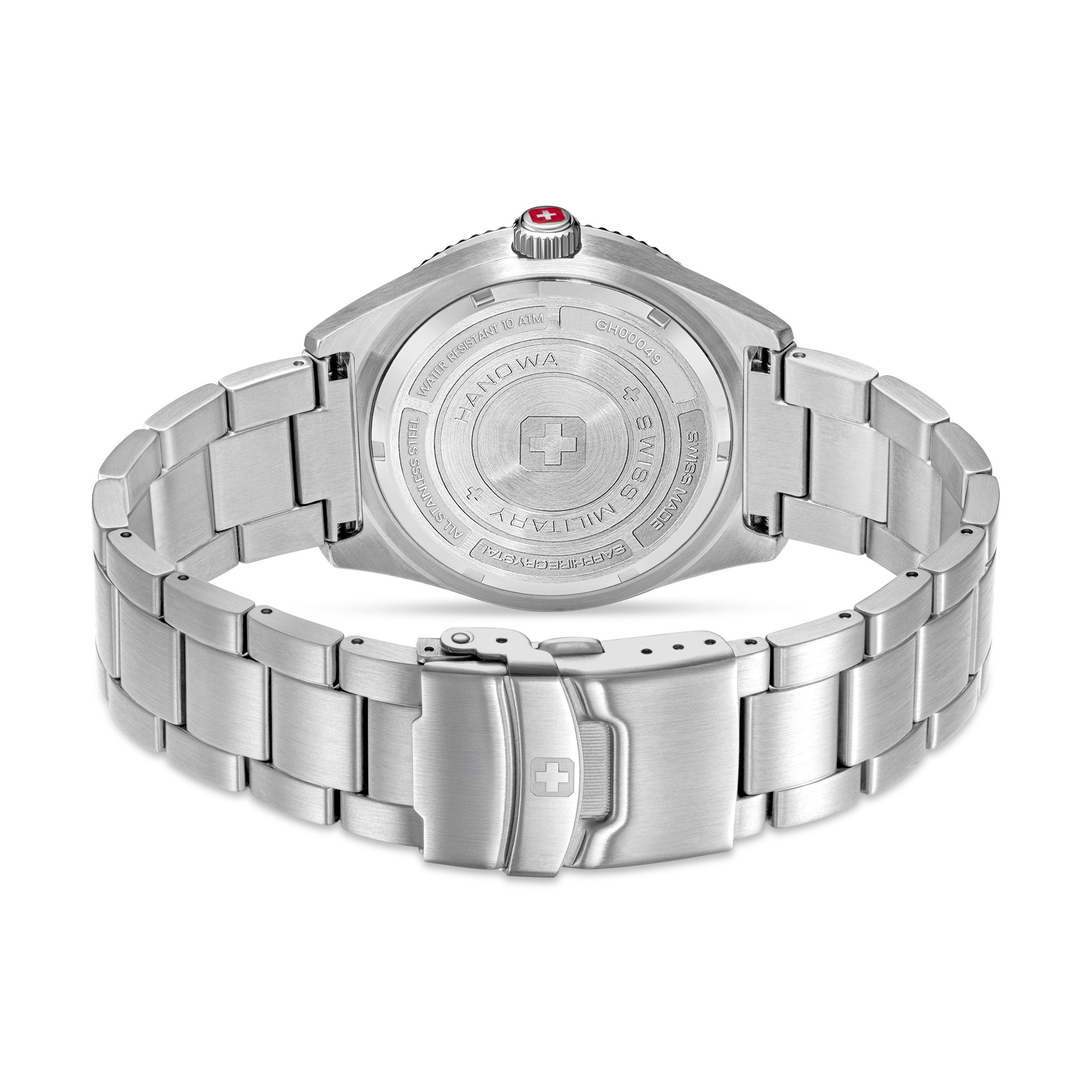 Swiss Military Hanowa Quarzuhr Nomad SMWGH0004903, Armbanduhr, Herrenuhr, Swiss Made, Edelstahlarmband, analog, Tag