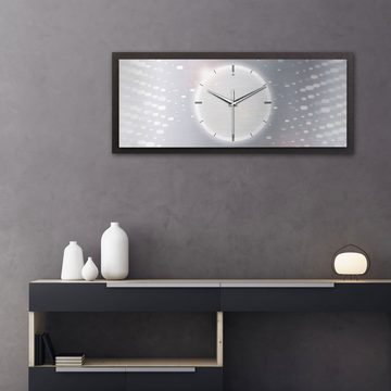 Kreative Feder Wanduhr 3D Designer-Wanduhr Silver Light (ohne Ticken; Funk- oder Quarzuhrwerk; elegant, außergewöhnlich, modern)