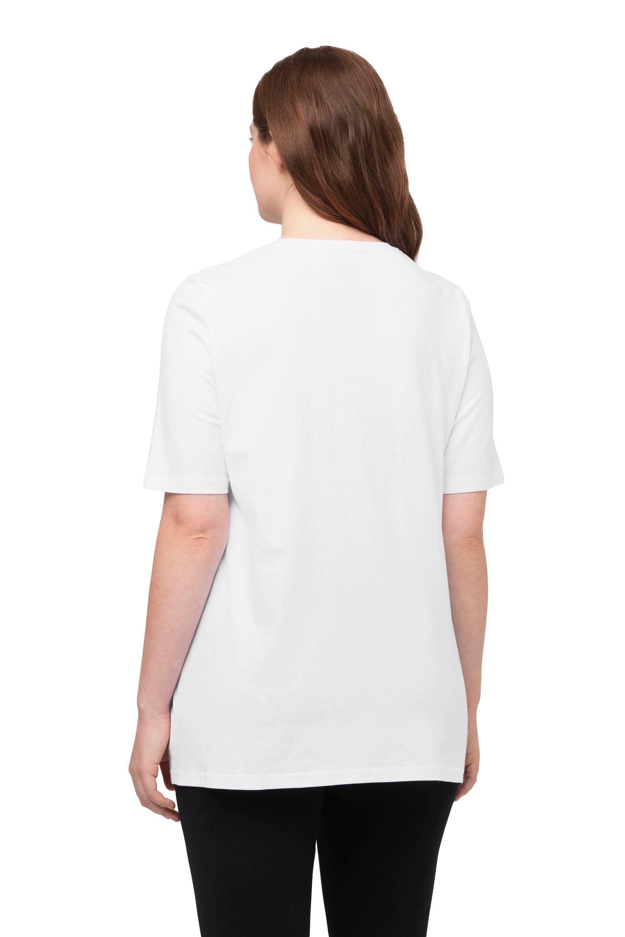 Ulla Popken T-Shirt T-Shirts 2er-Pack V-Ausschnitt Halbarm (2-tlg) Bestseller – Bild 3 von 4