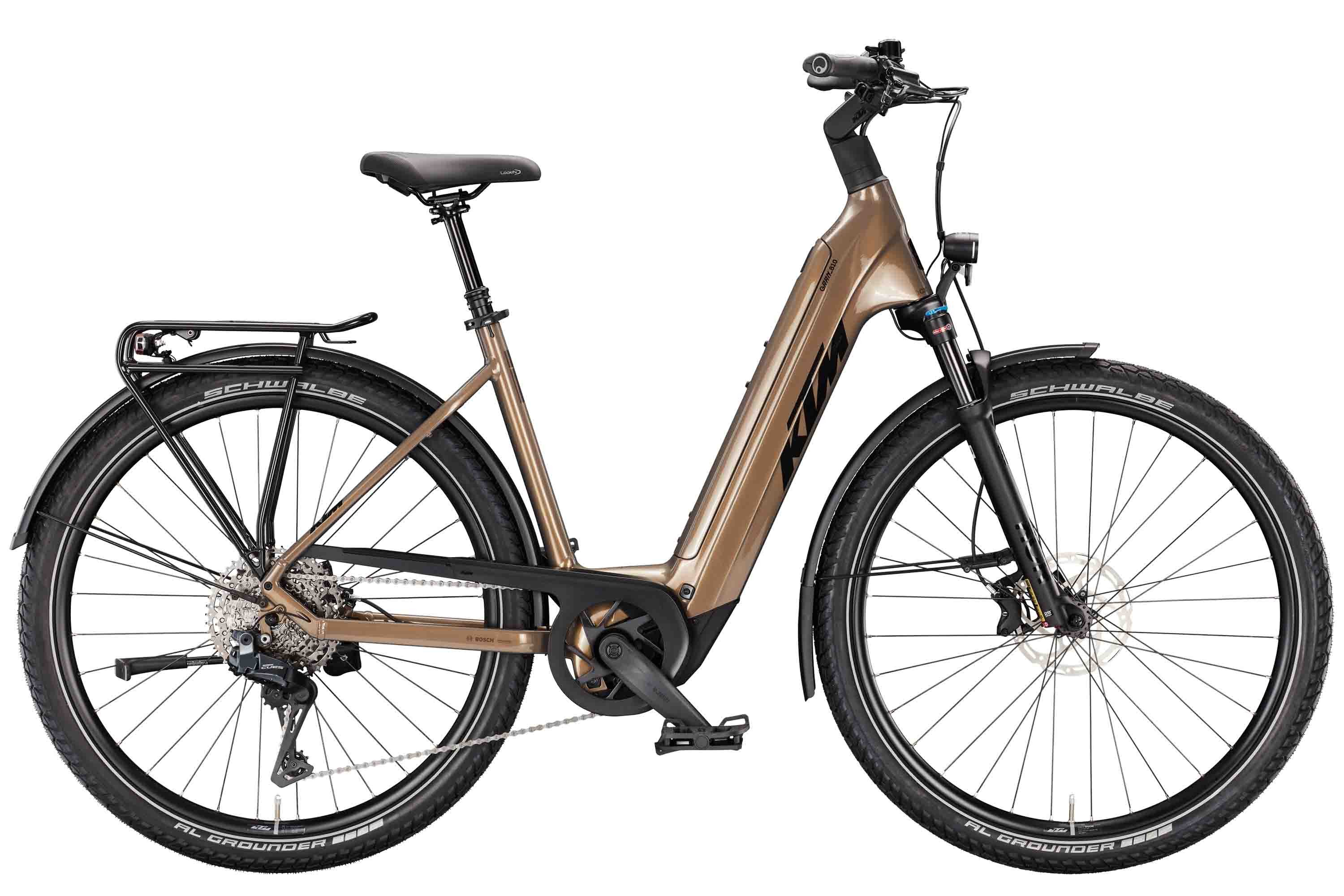 KTM E-Bike KTM Macina Gran 810 Di2 800 Wh Damen grün 2026, 11 Gang SHIMANO CUES Di2 U8050-11 SGS shadow, Kettenschaltung, Bosch Performance Line CX GEN5 smart System