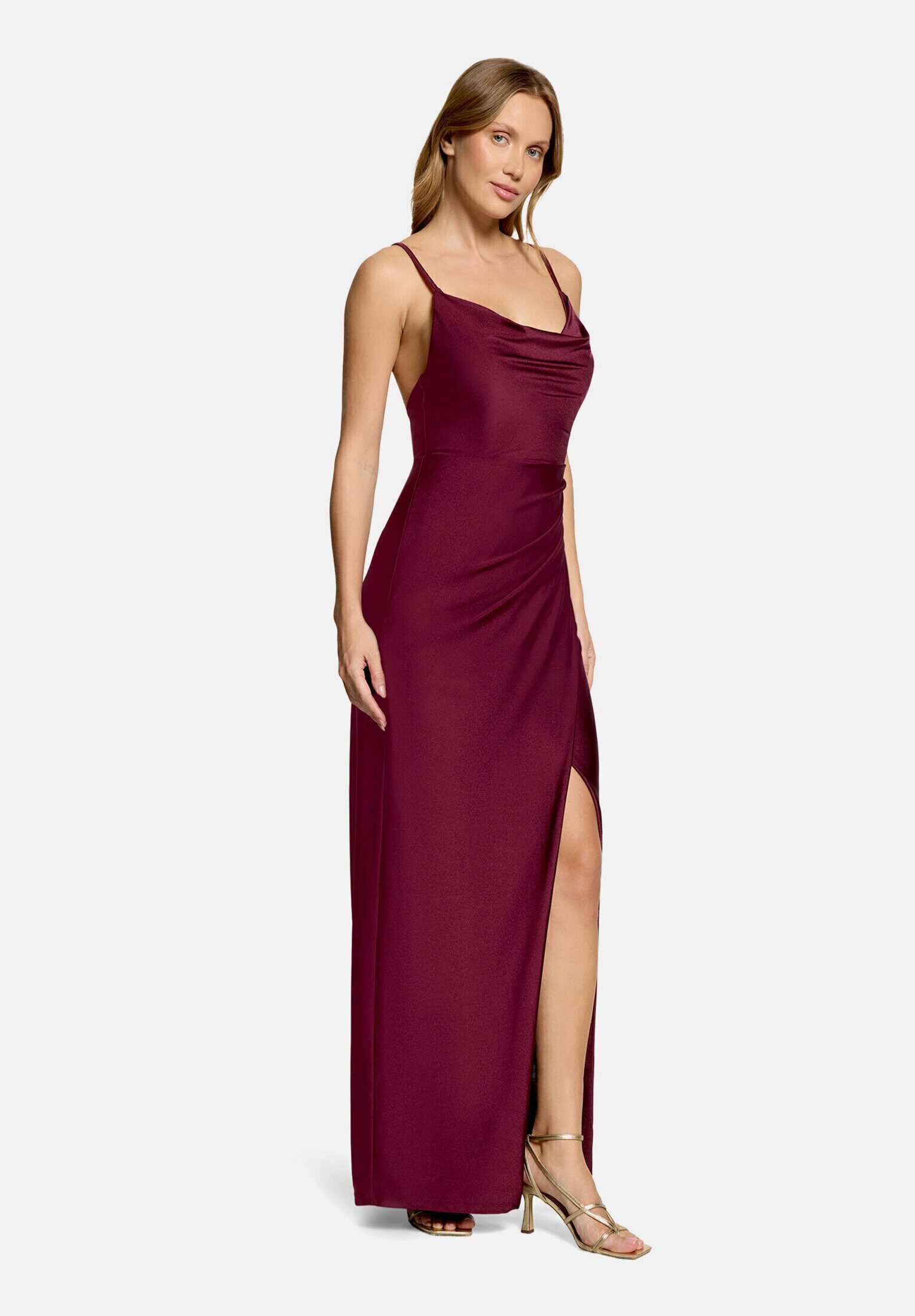 Vera Mont Abendkleid Damen figurbetont Schlitz