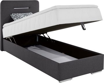 COTTA Boxbett Lighstar, inklusive LED-Beleuchtung, Topper, Bettkasten und Zierkissen