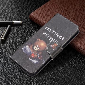 Wigento Handyhülle Für Xiaomi Poco M4 Pro 5G Kunstleder Handy Tasche Book Motiv 1 Schutz Hülle Case Cover Etui Neu