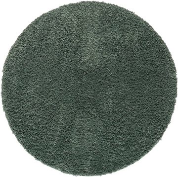 Teppich Banji, my home, rund, Höhe: 37 mm, Uni Farben, weich und flauschig, auch als rechteckig erhältlich