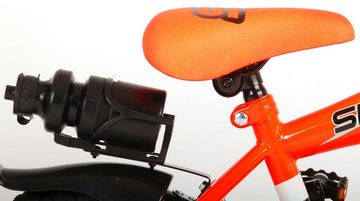 TPFSports Kinderfahrrad Volare Sportivo 12 Zoll Rücktritt und Handbremse, 1 Gang, (Jungs Fahrrad - Rutschfeste Sicherheitsgriffe), 12 Zoll mit Stützräder und Getränkehalter - Neon Orange