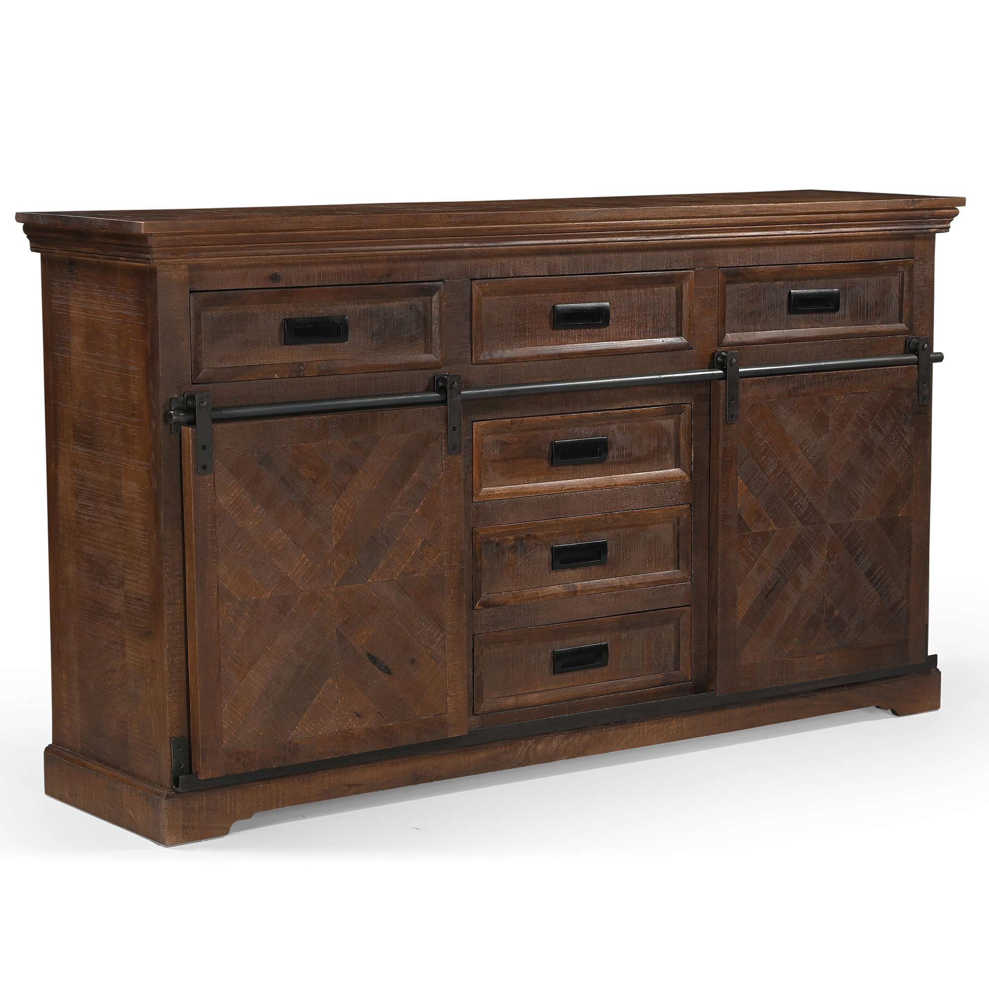OTTO home Sideboard Don Barn, mit 2 Schiebetüren, handgefertigt, Unika-Möbel, Breite 160 cm