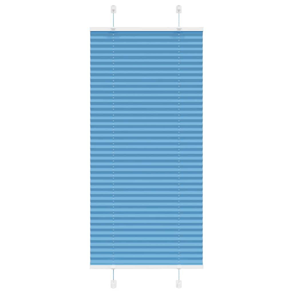 vidaXL Jalousie 65 x 100 cm Plissee Blau 65x100 cm Stoffbreite 64,4 cm Polyester