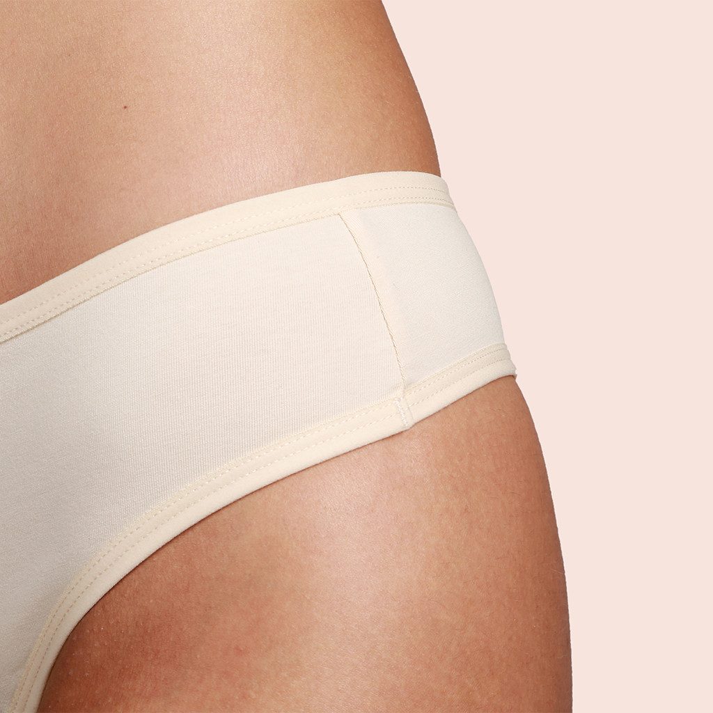 Taynie Periodenslip Brazilian - Periodenunterwäsche leichte Blutung - Damen (1er-Pack) Auslaufsichere Periodenunterwäsche / Periodenslip aus Bio Baumwolle