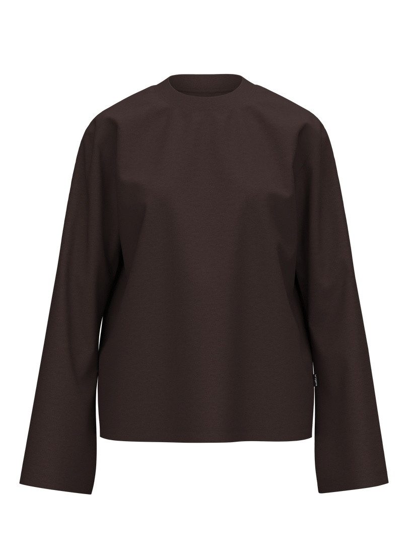 Trigema Longsleeve TRIGEMA Langarmshirt mit ausgestellten Ärmeln (1-tlg) – Bild 2 von 4
